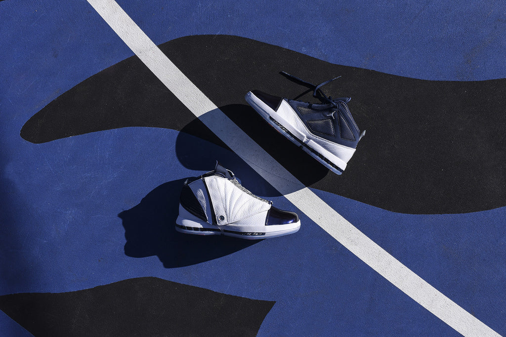 Nike Air Jordan 16 Retro White Midnight Navy Kith