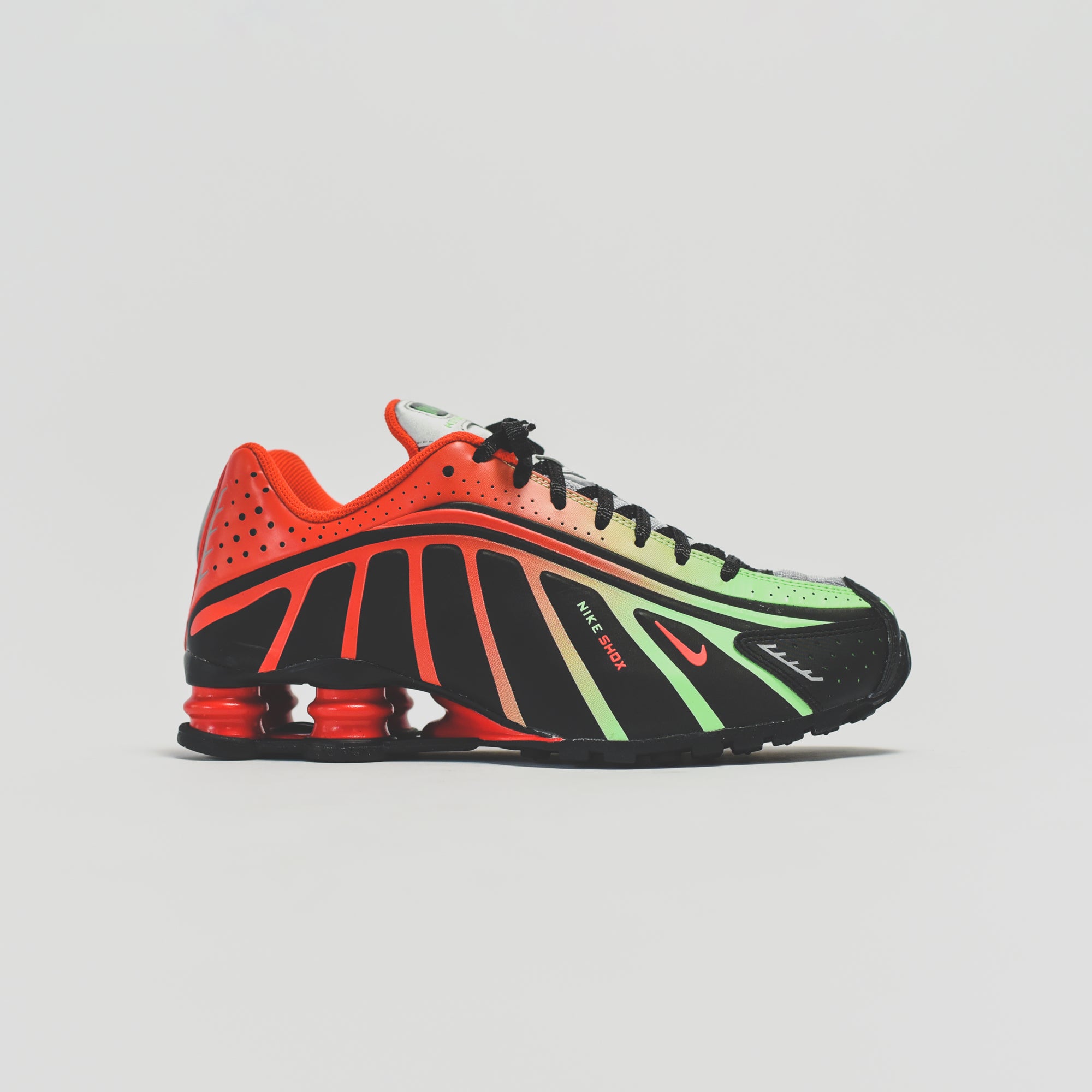 Nike x Neymar Jr. Shox R4 - Black / Challenge Red / Metallic – Kith