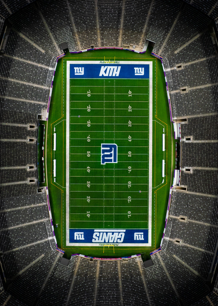 Giants Stadium New York Giants Aerial Poster - the Stadium Shoppe