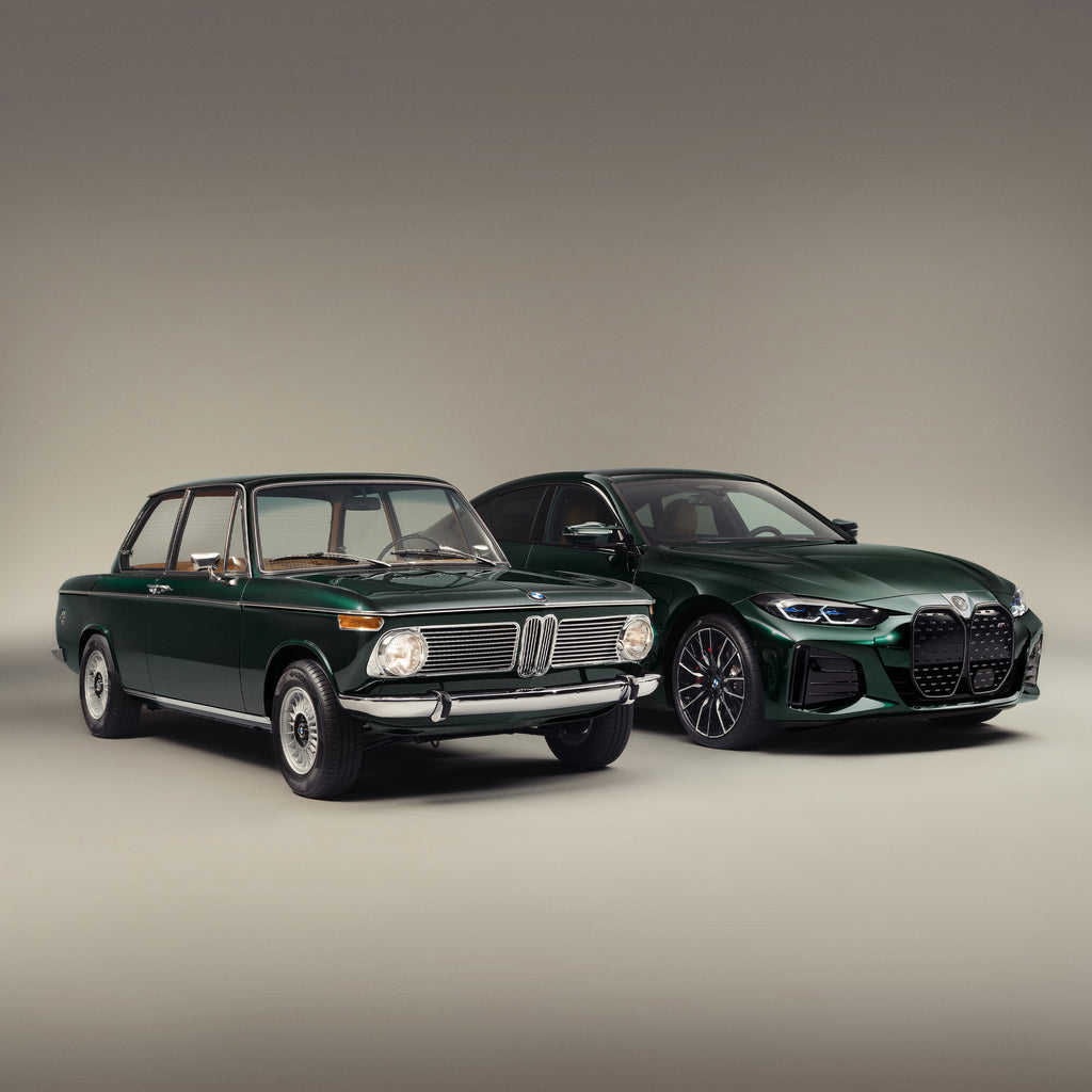 2022 BMW i4 M50 by Kith & 1972 BMW 1602 Elektro by Ronnie Fieg