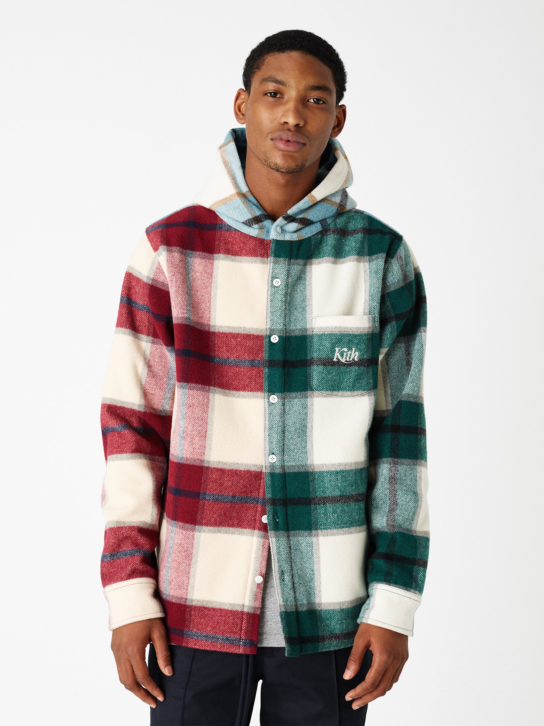 ジャケット・アウター KITH HARRISON PLAID FLANNEL HOODIE Kith Flannel Hoodie 2025 | solajoiers.com