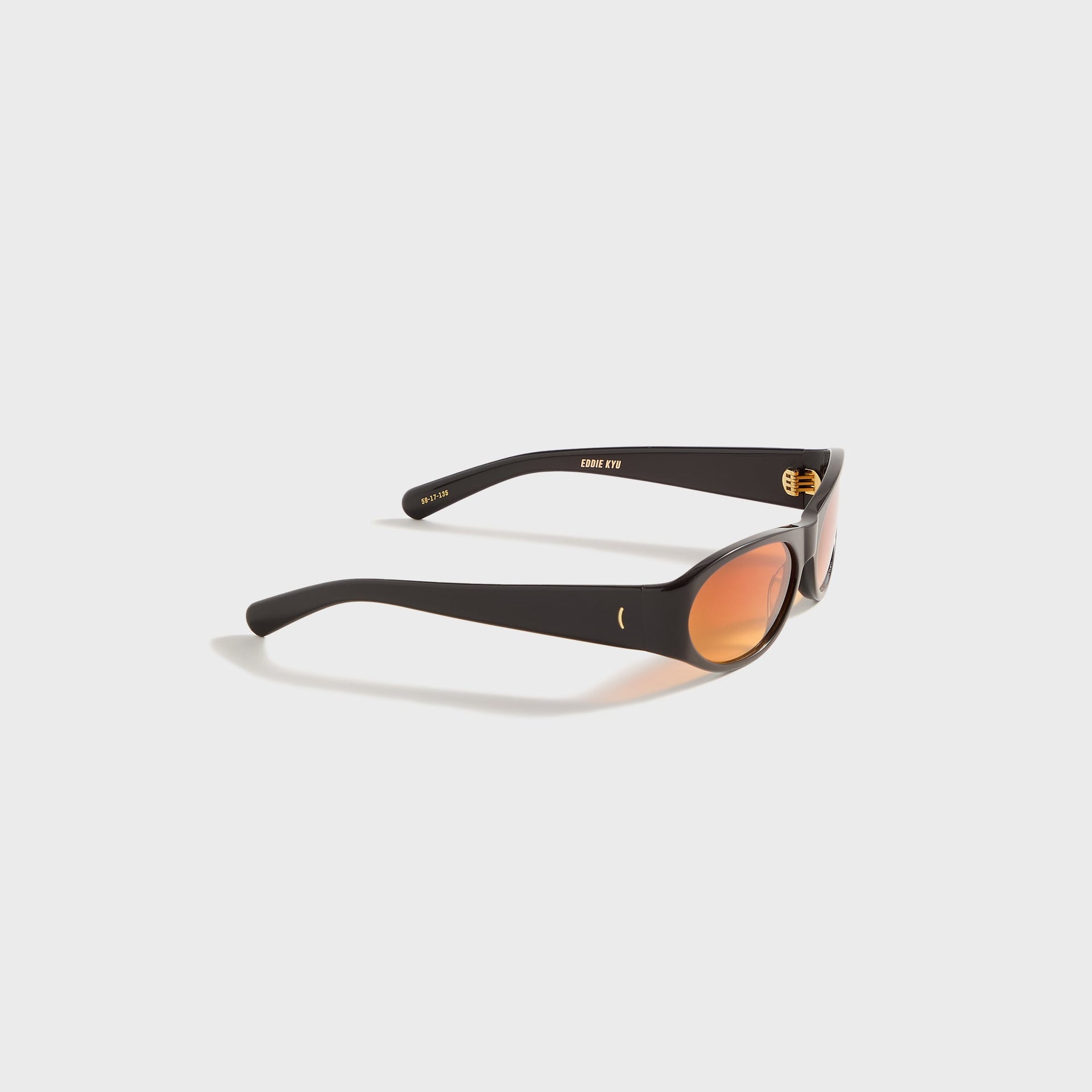 Flatlist Eddie Kyu in Solid Brown / Sunset Orange Lens