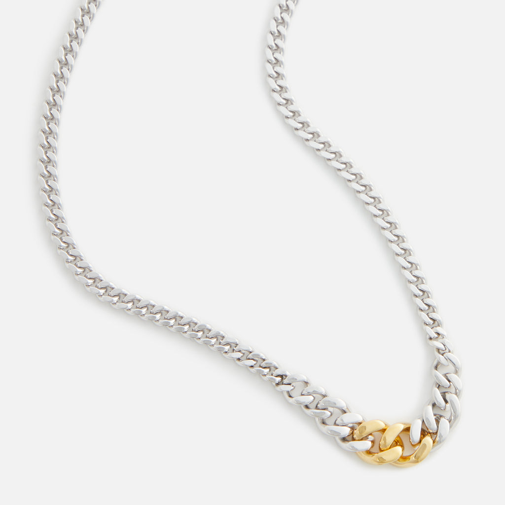 Tom Wood Dean Chain Duo 18 - Silver / Gold – Kith