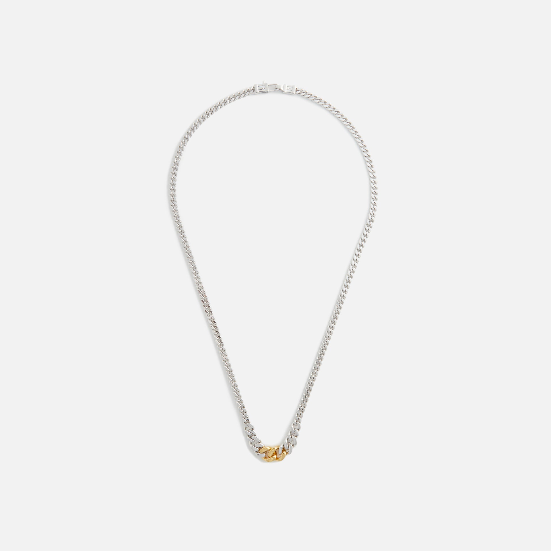 Tom Wood Dean Chain Duo - Silver / Gold