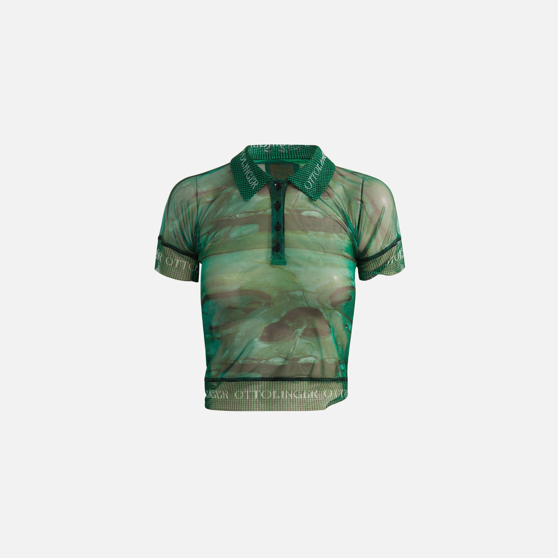 Ottolinger Mesh Polo Tee - Brook Print