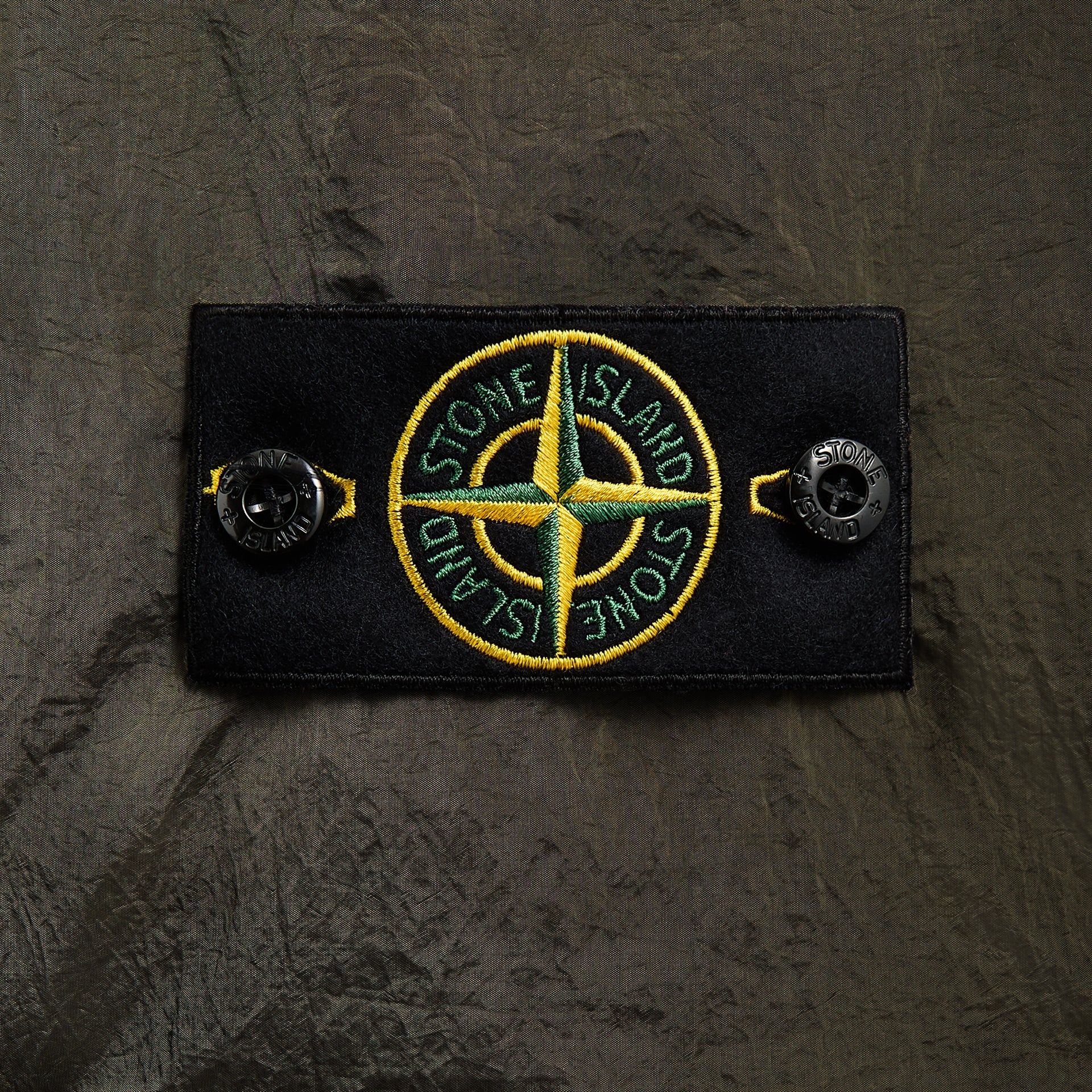 Stone Island Nylon Metal Garment Dyed Shirt - Military Green