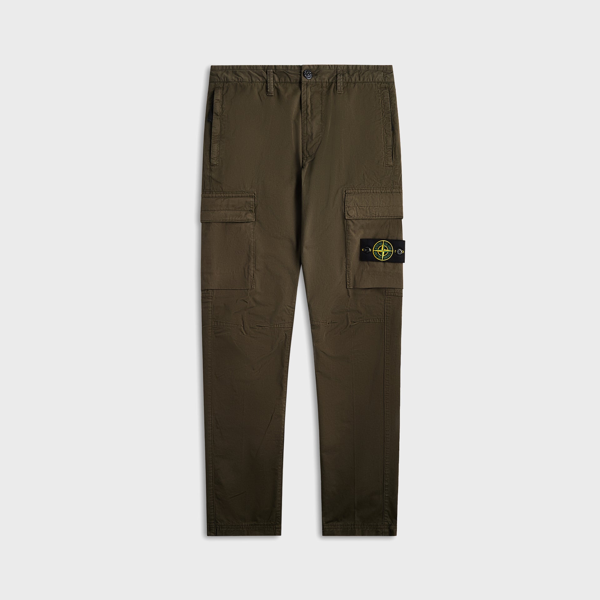 Stone Island Stretch-Tc Garment Dyed Pant - Military Green