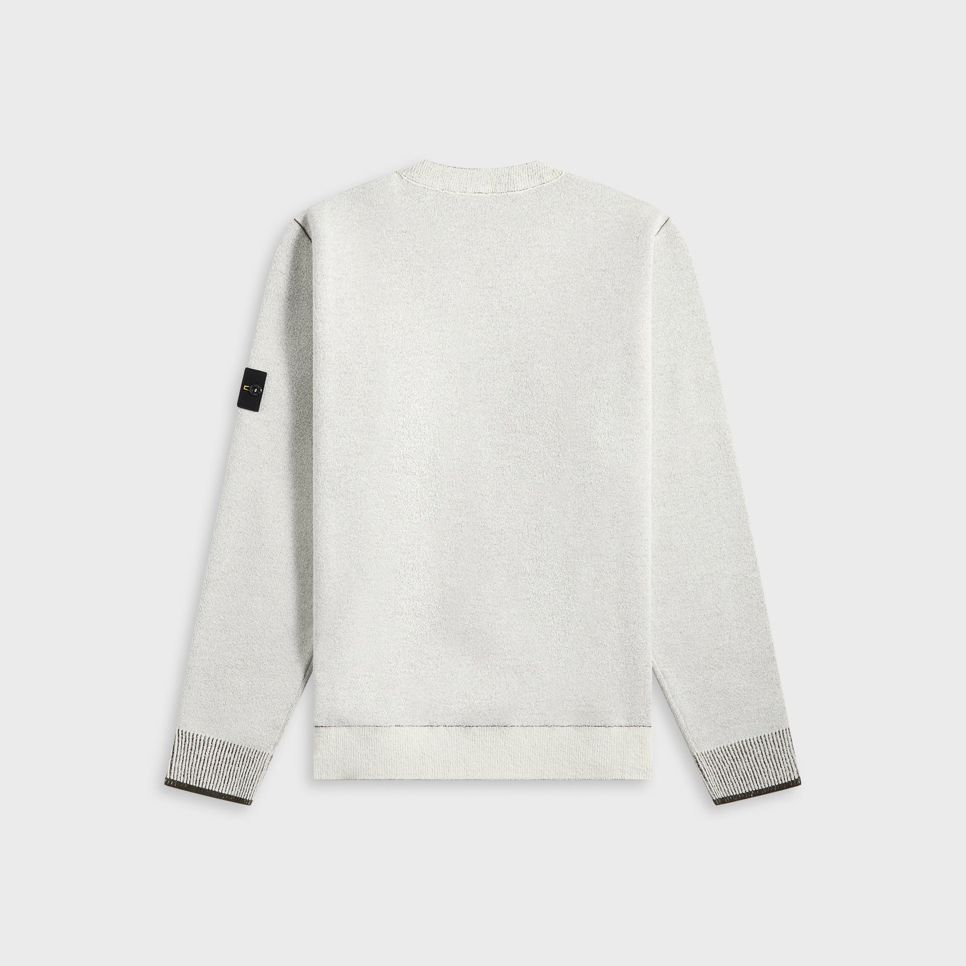 Stone Island Double Face BiinColor Cotton Nylon Crewneck in Ivory