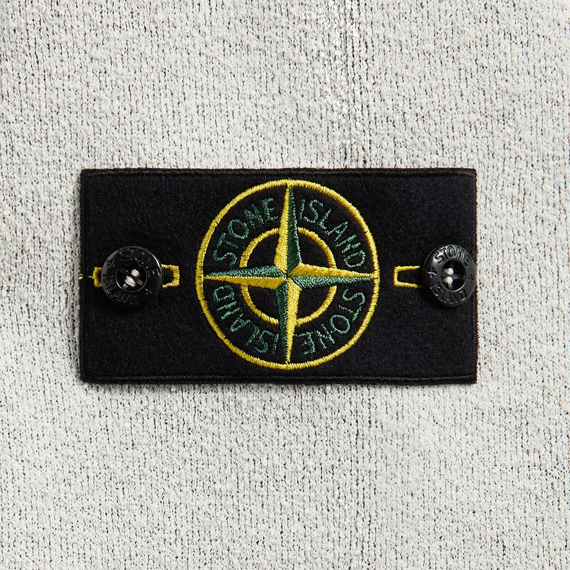 Stone Island Double Face BiinColor Cotton Nylon Crewneck in Ivory
