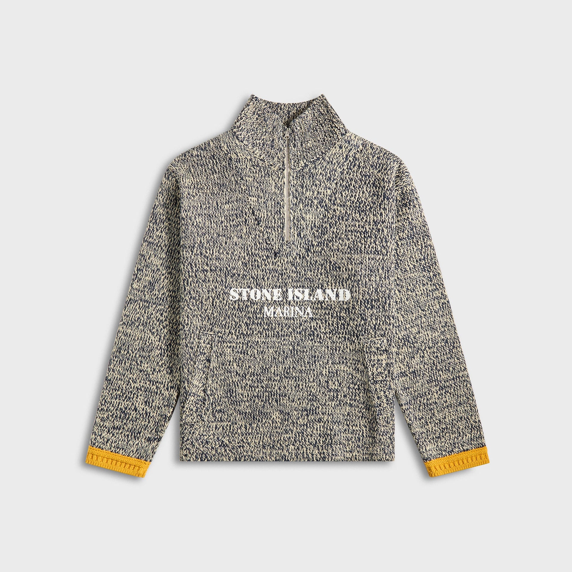 Stone Island Cotton Linen Rubberized Effect Marina Polo in Ivory