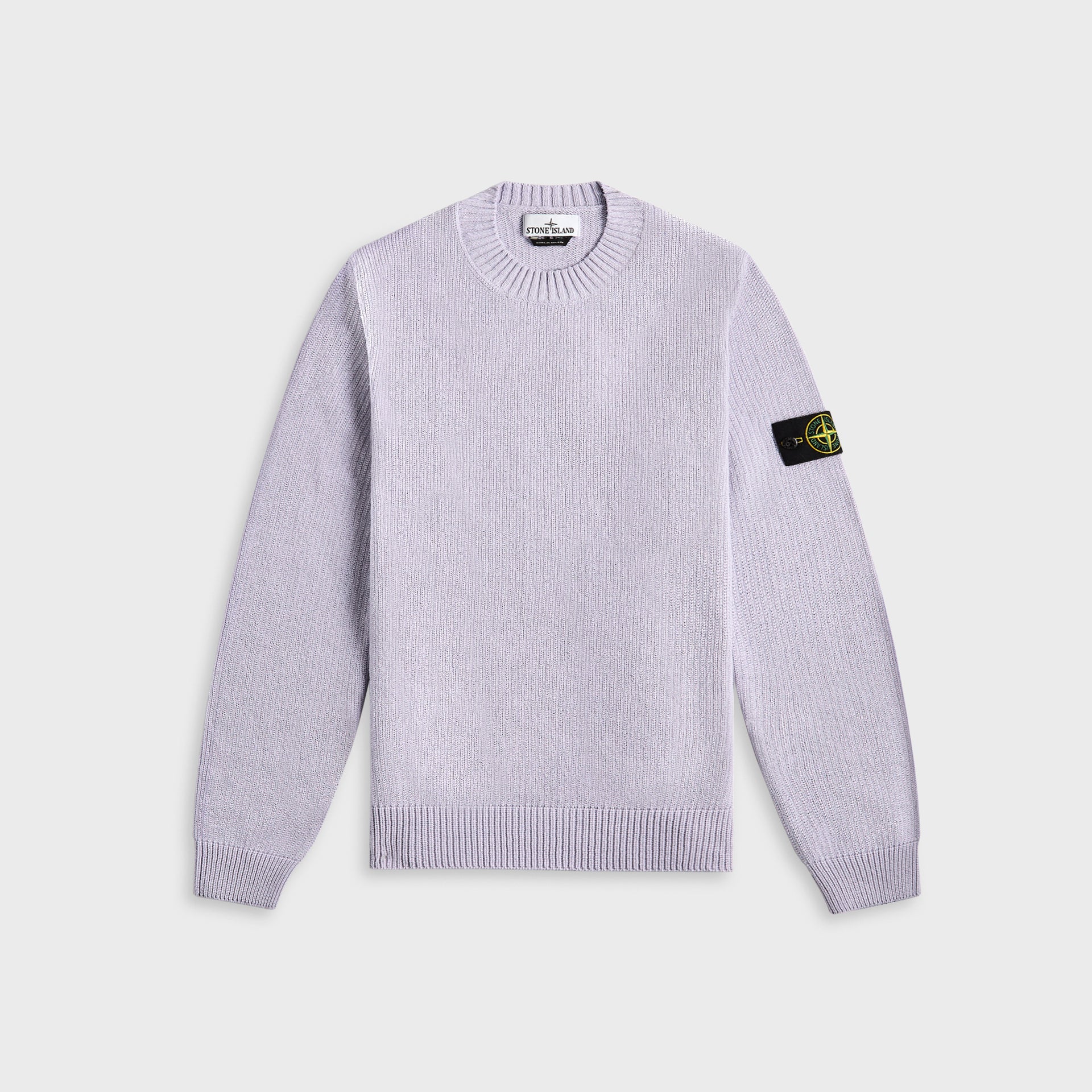 Stone Island Raw Hand Cotton Crewneck - Lilac