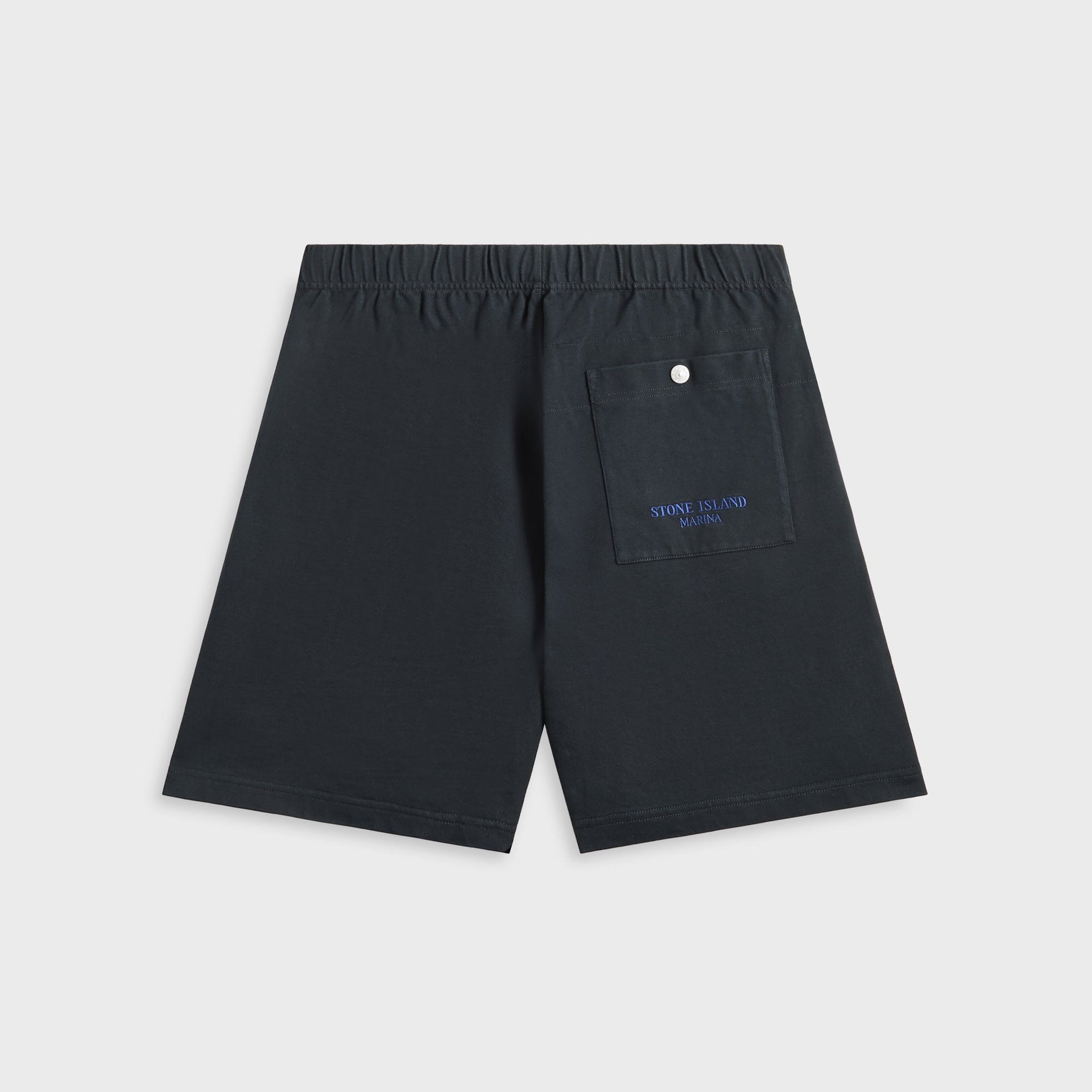Stone Island Combed Organic Cotton Short in Navy
