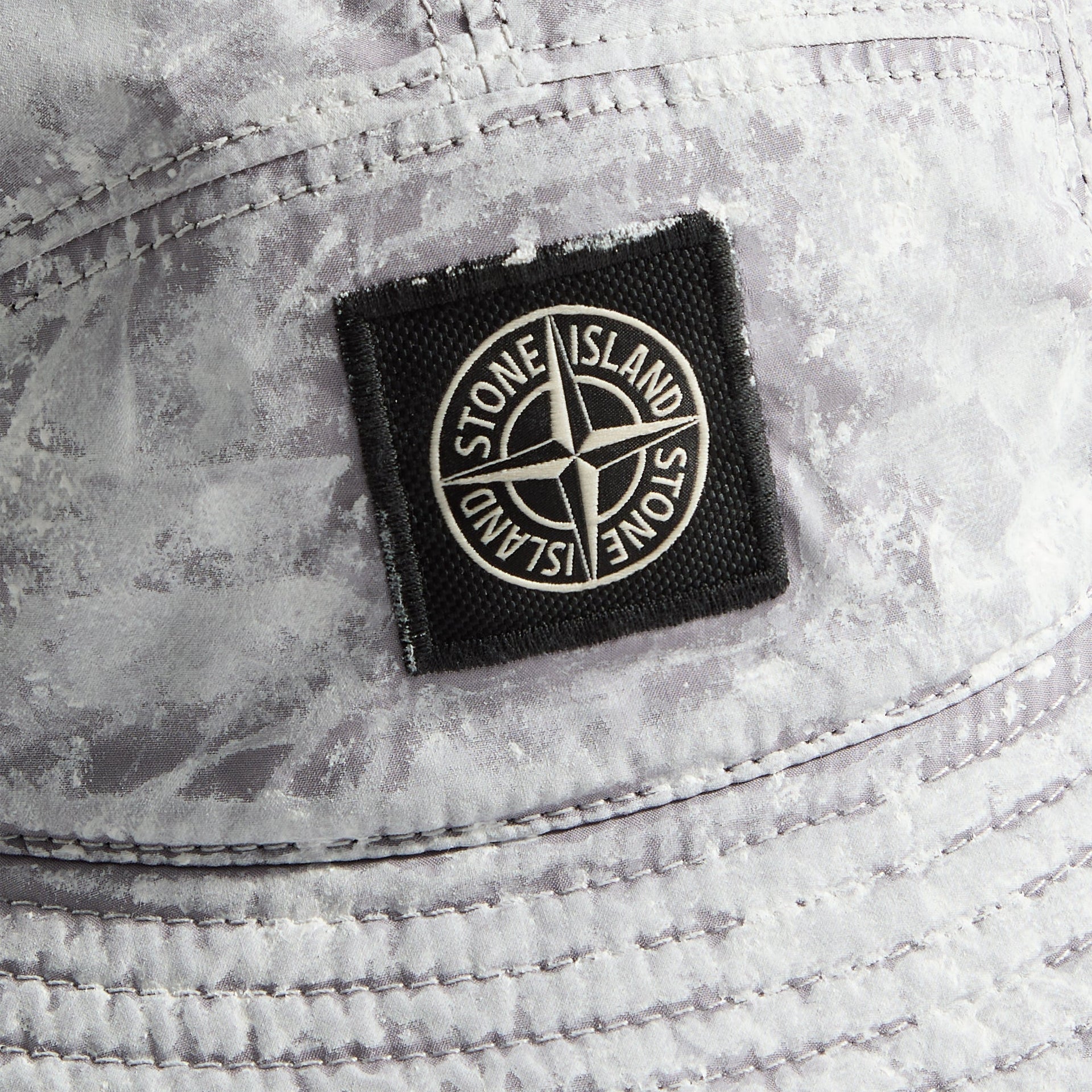 Stone Island StretchinTc Garment Dyed Bucket in Pearl Grey