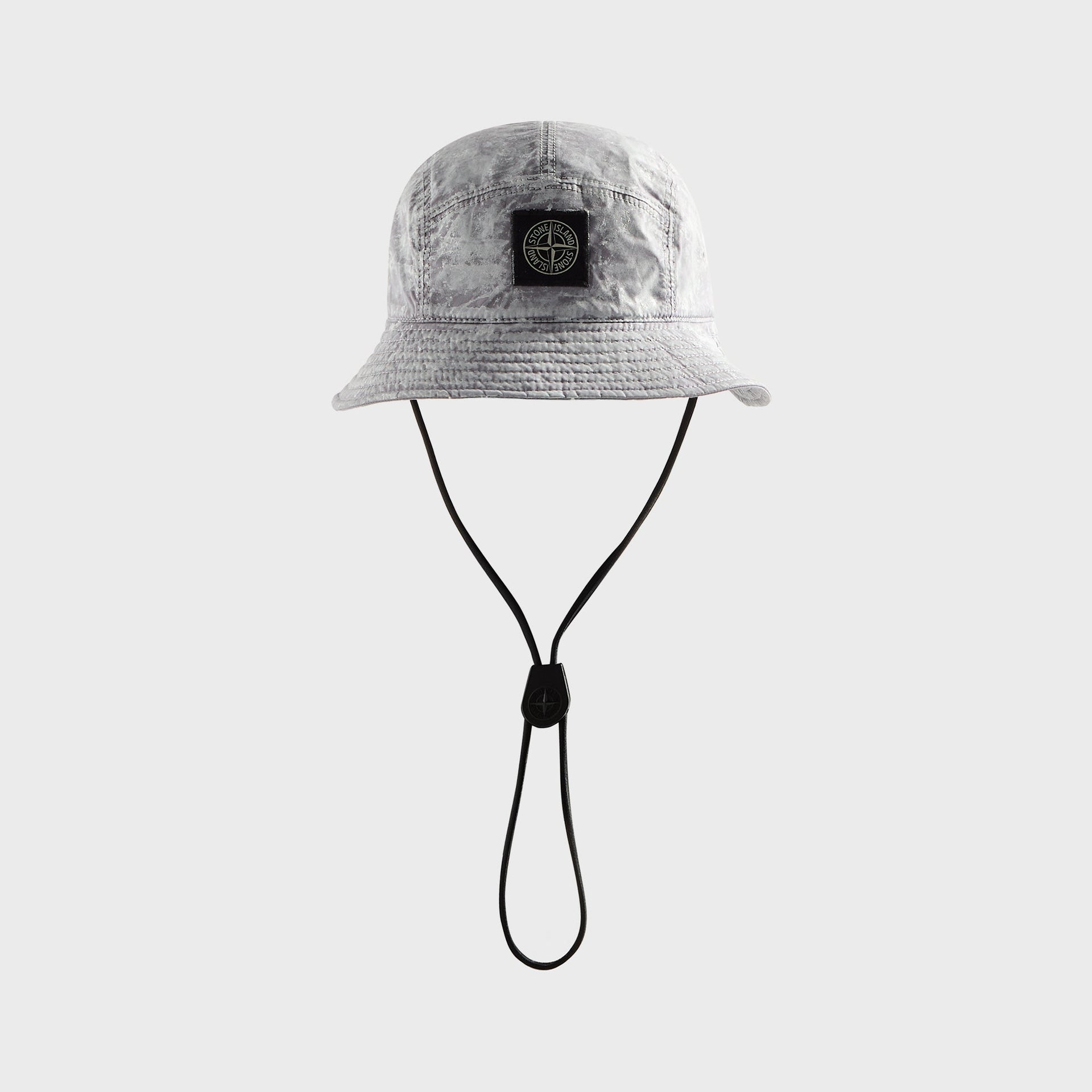Stone Island StretchinTc Garment Dyed Bucket in Pearl Grey