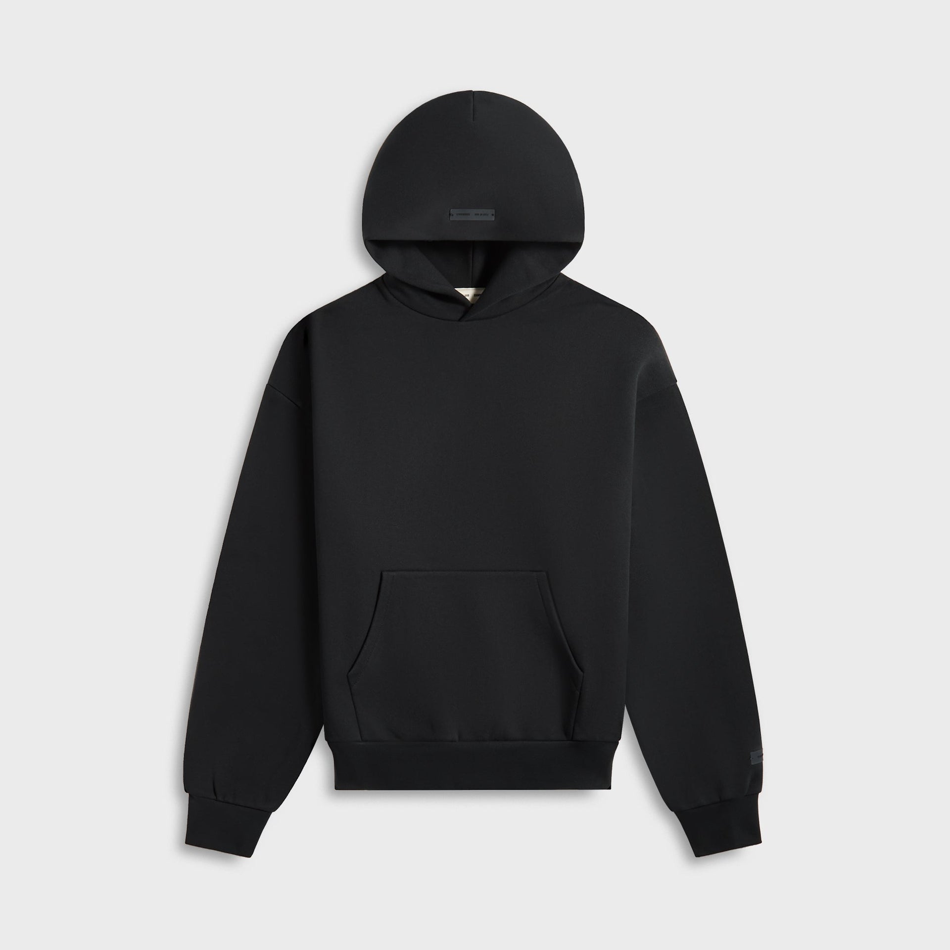 Essentials Classic Fit Fleece Hoodie in Jet Black