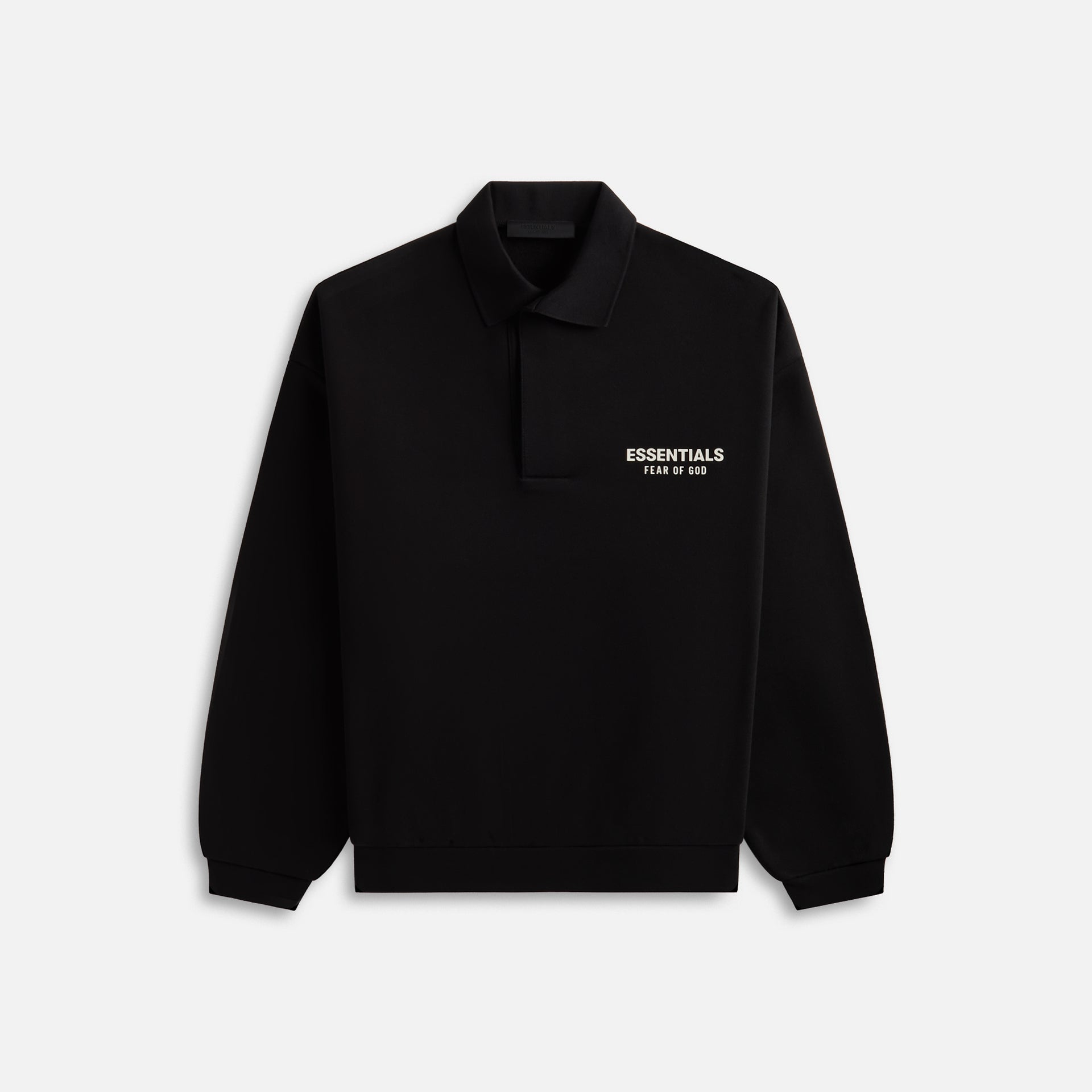 Essentials Fleece Polo - Black