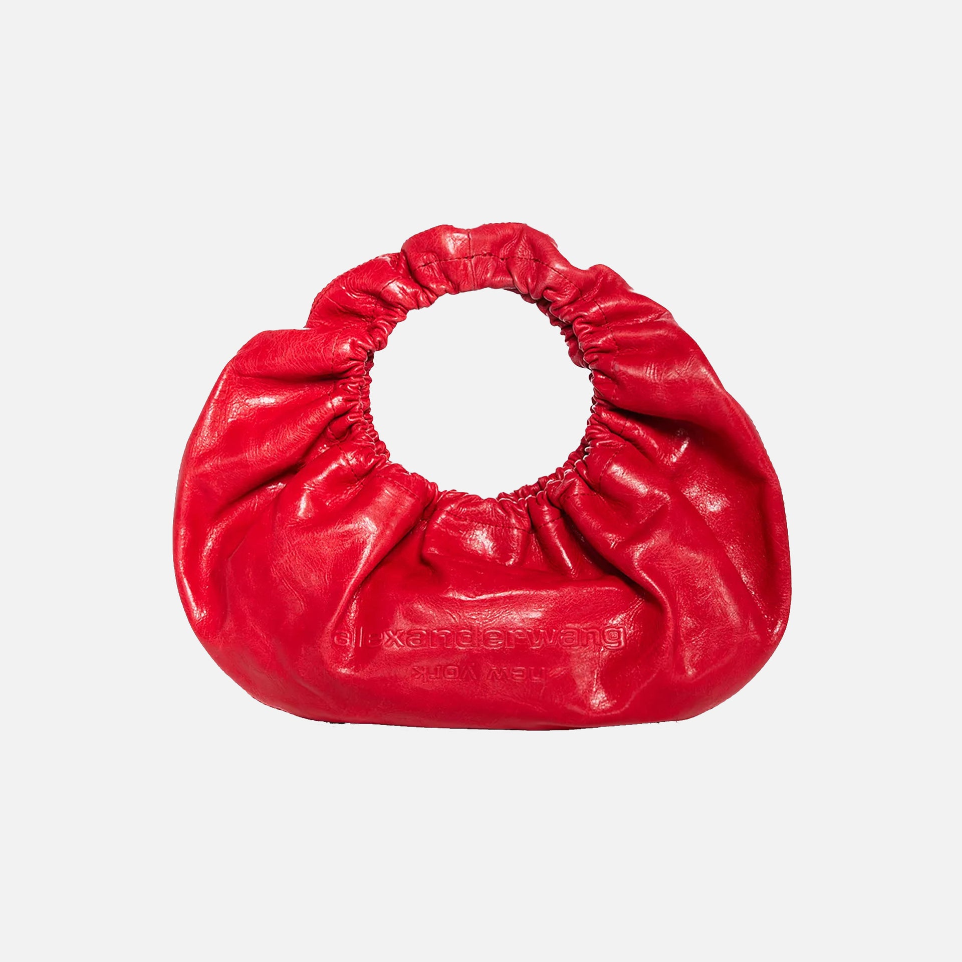 Alexander Wang Small Crescent Top Handle Leather Bag - Flame