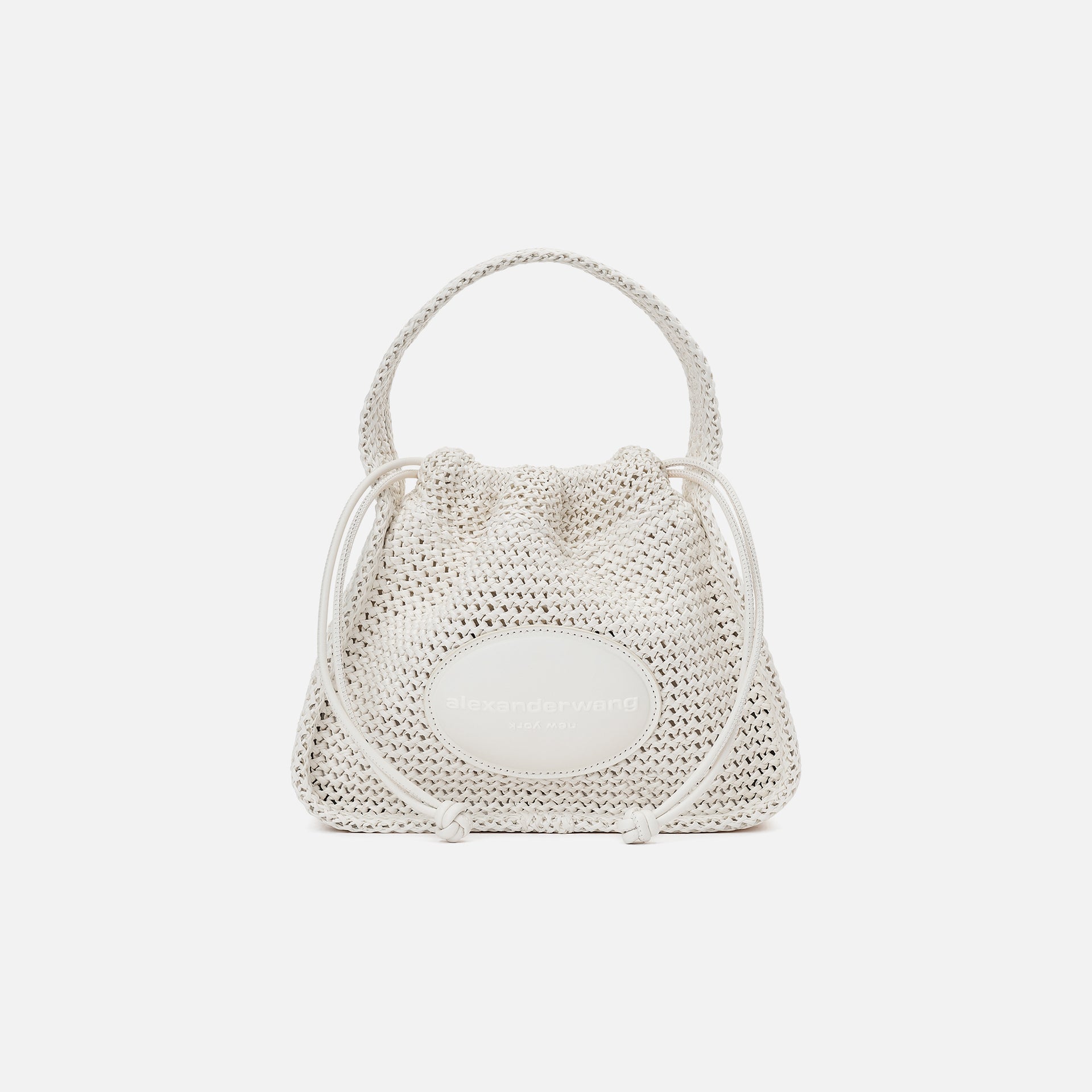 Alexander Wang Ryan Small Raffia Bag - Off-White