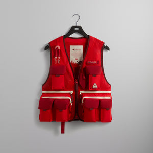 Kith for Columbia Utility Vest - Bright Red