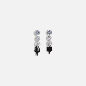 Ottolinger Diamond Tear Dip Earrings - Black
