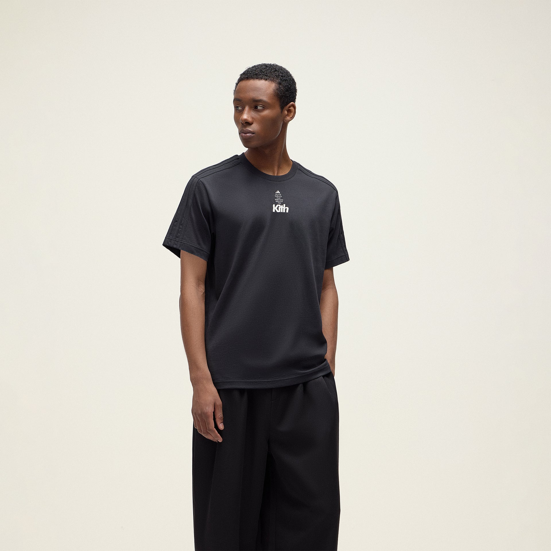 Kith for adidas Football Short Sleeve Tee in Black