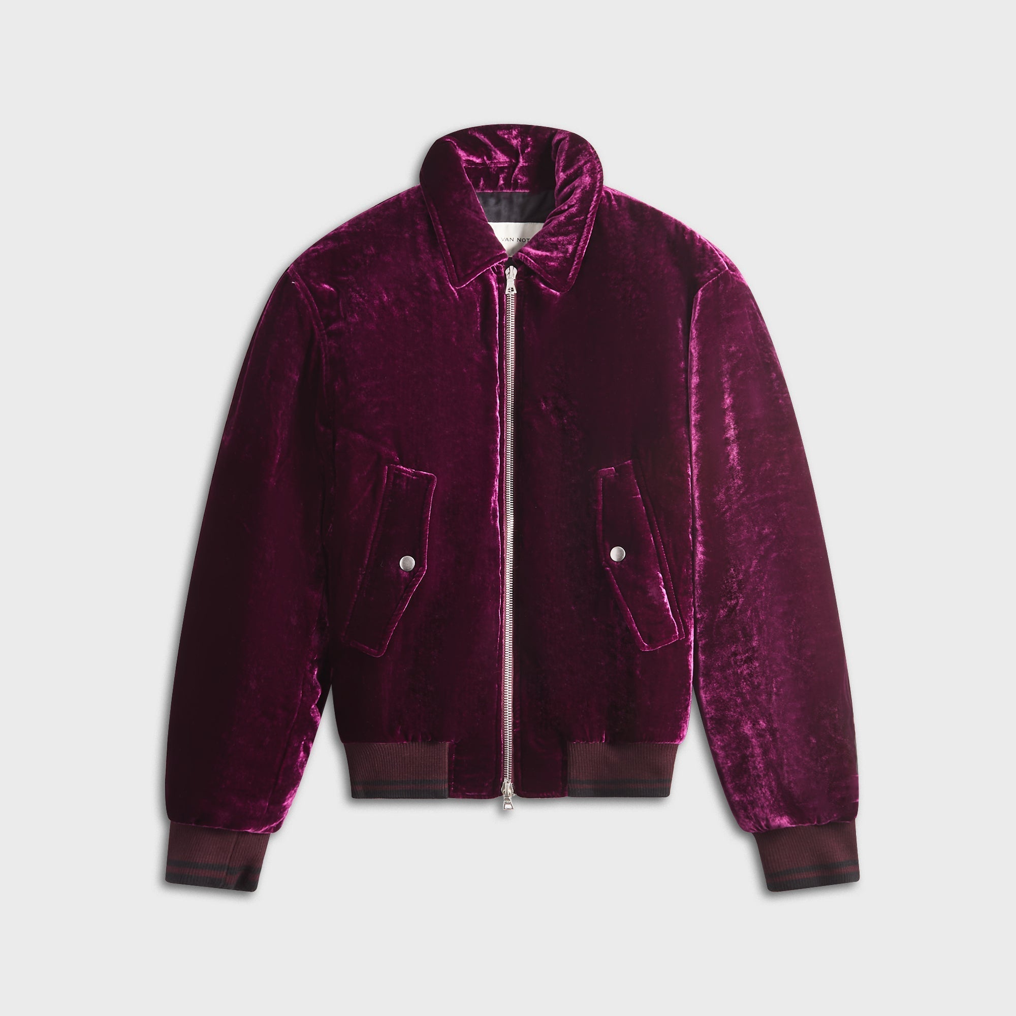 Dries Van Noten Fluid Viscose Silk Velvet Jacket - Violet – Kith