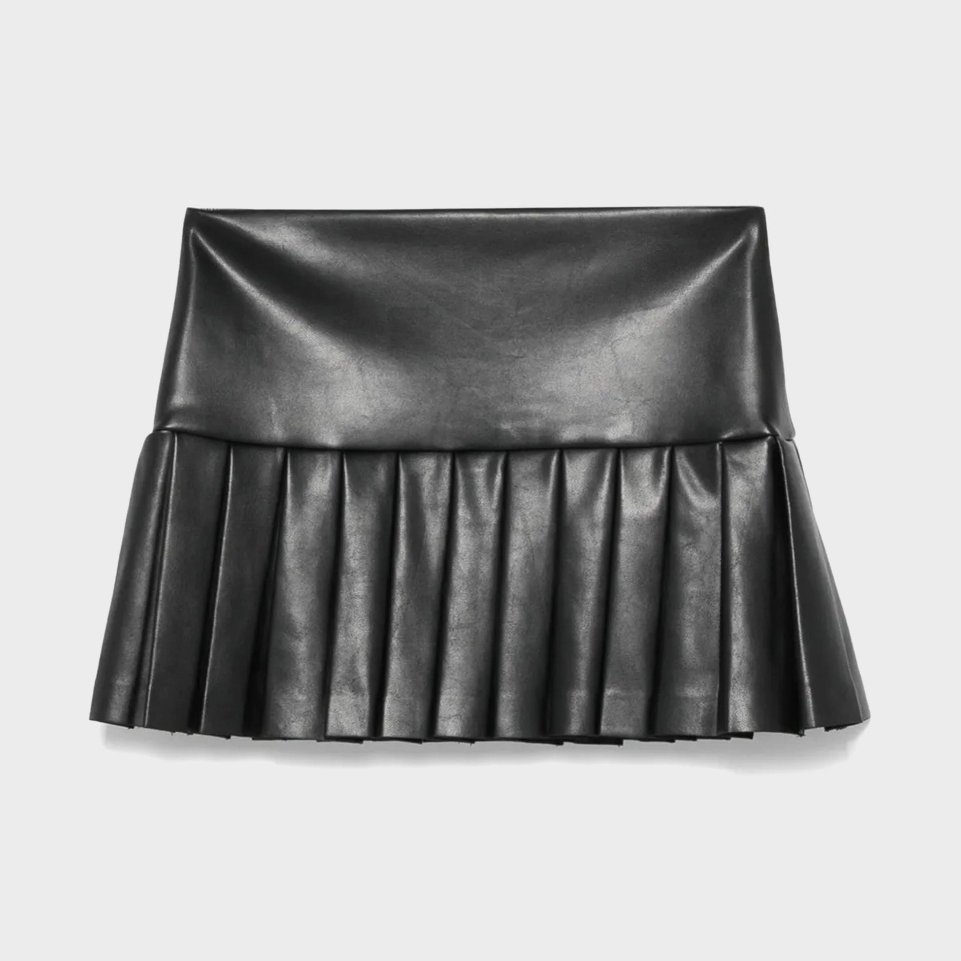 Norma Kamali Pleated Pickleball Skirt - Black