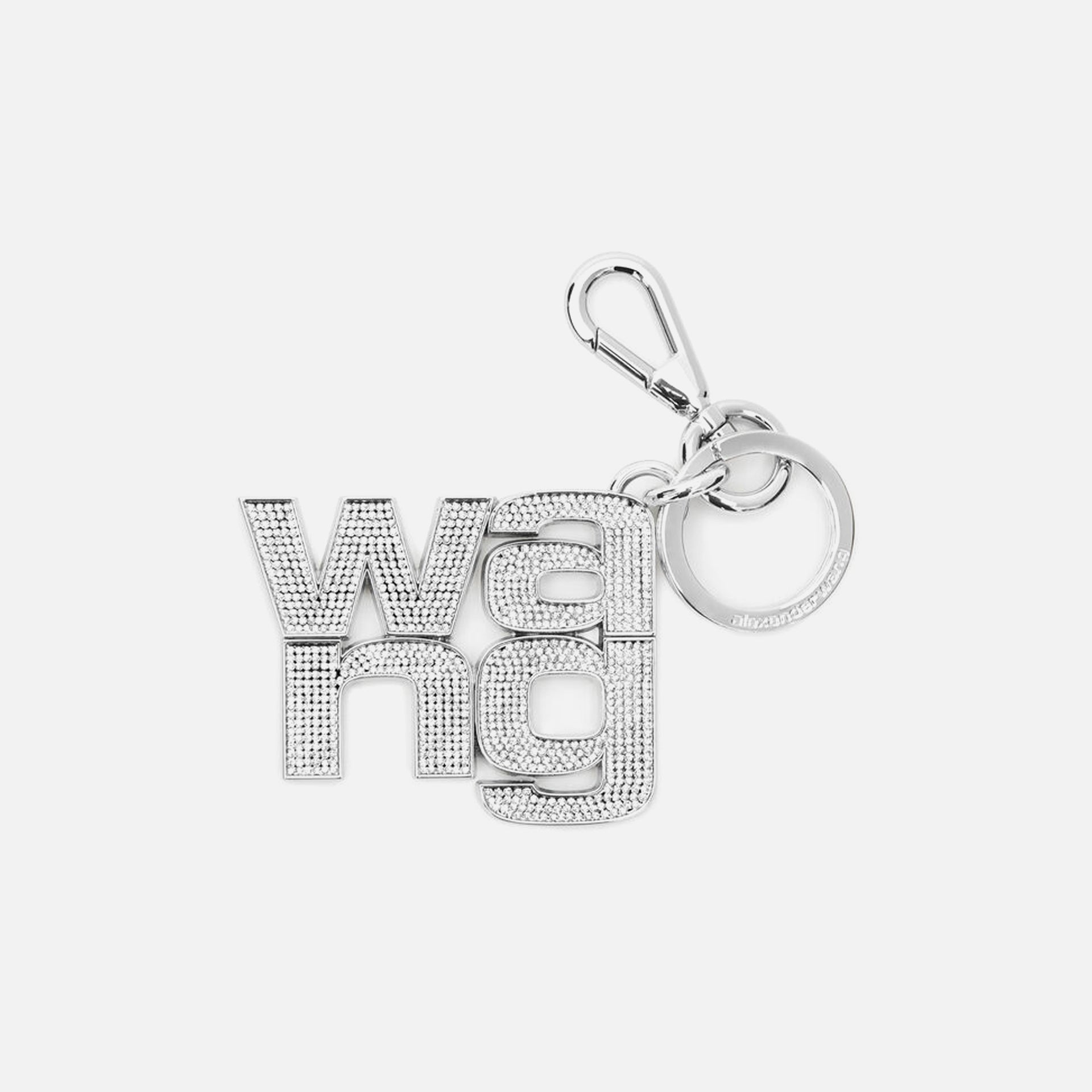 Alexander Wang Stacked Wang Diamonte Keychain - Alloy