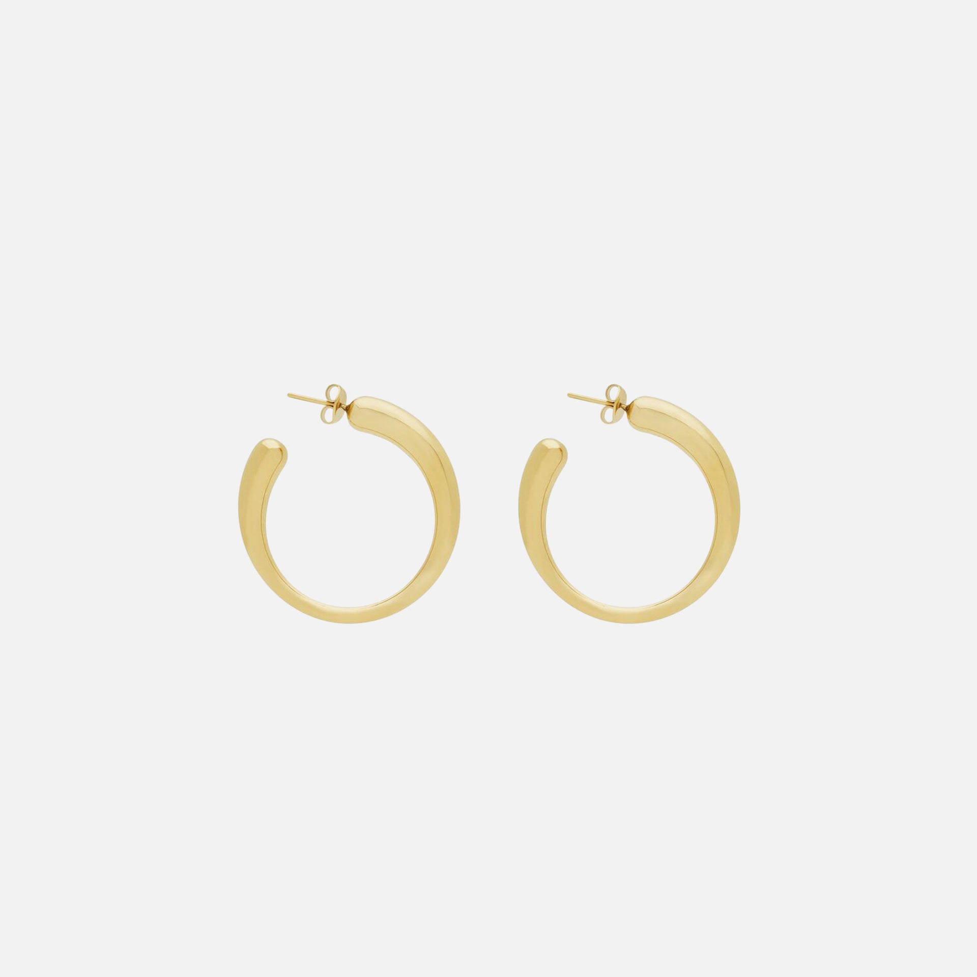 Saint Laurent Creoles Fils Degrades Hoops - Yellow Gold