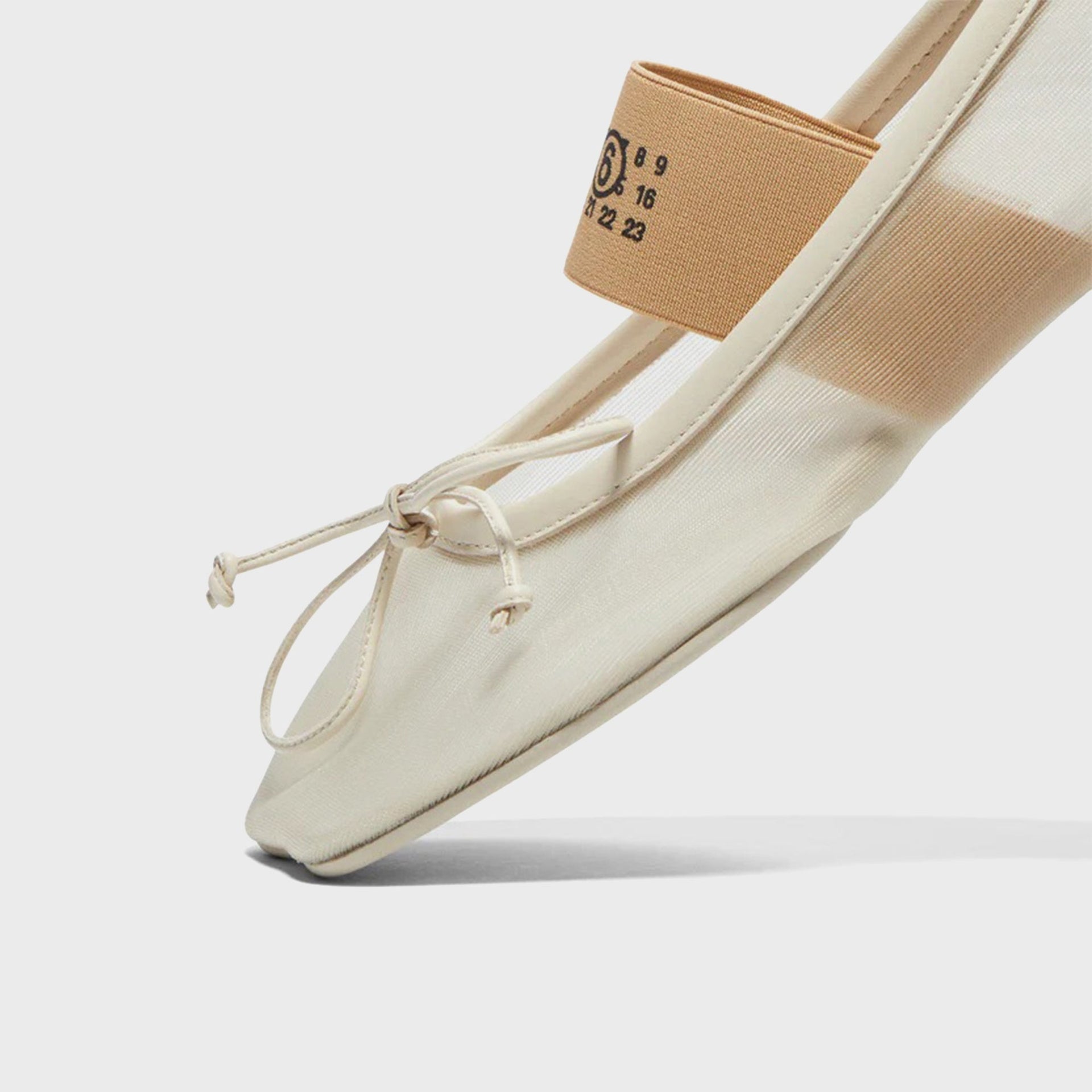 MM6 Maison Margiela Anatomic Numeric Ballerina - Bleached Sand