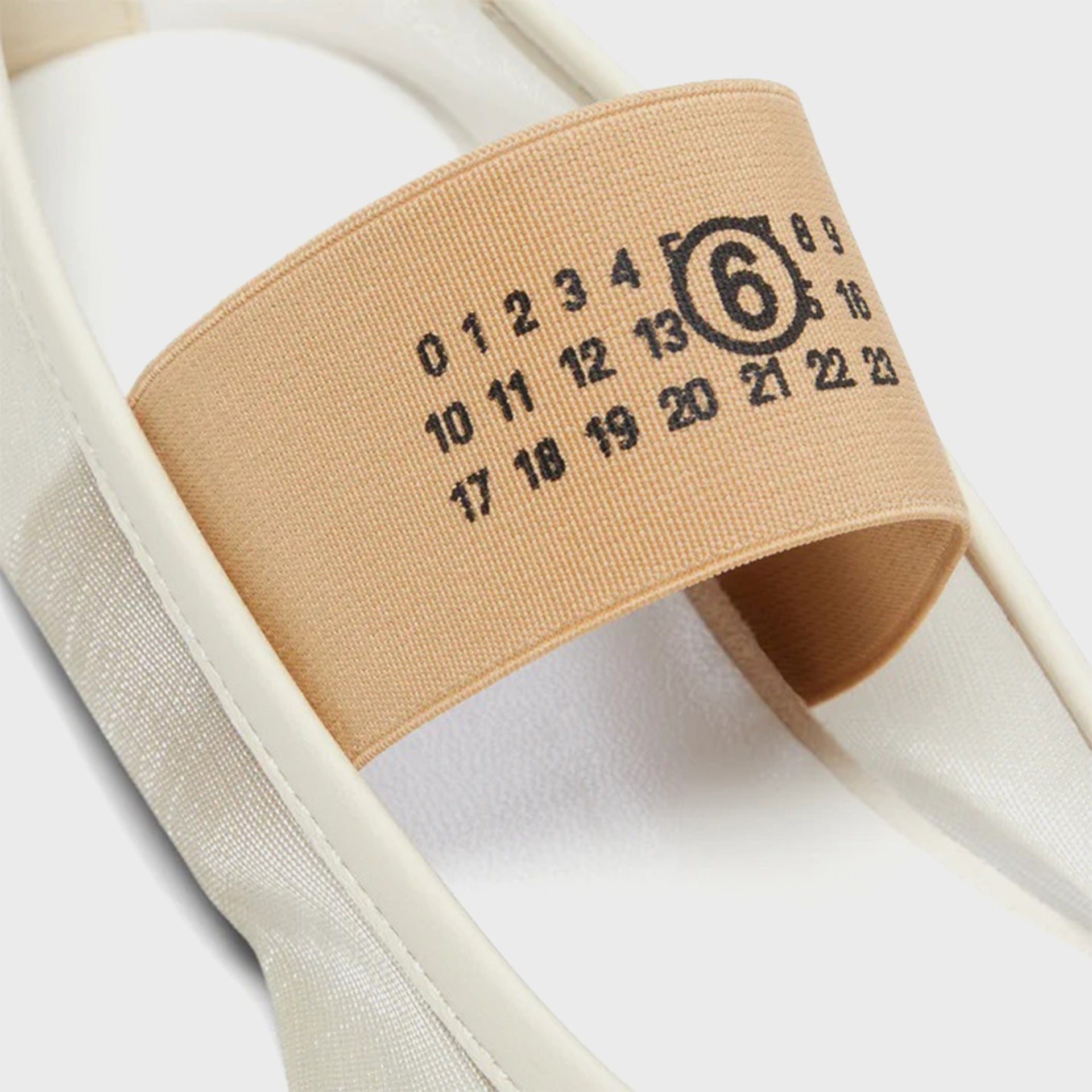 MM6 Maison Margiela Anatomic Numeric Ballerina - Bleached Sand