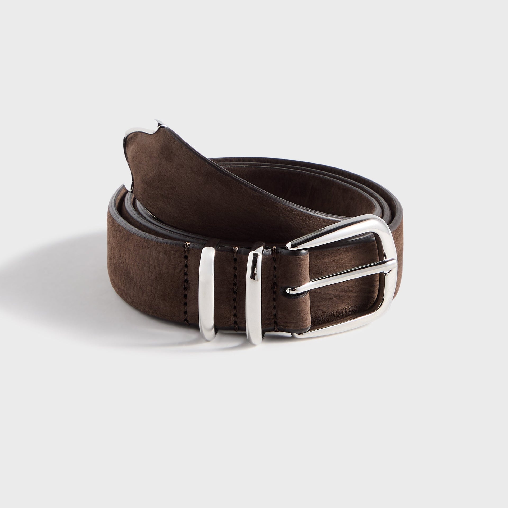 Anderson's Nubuck Leather Western Belt - Brown