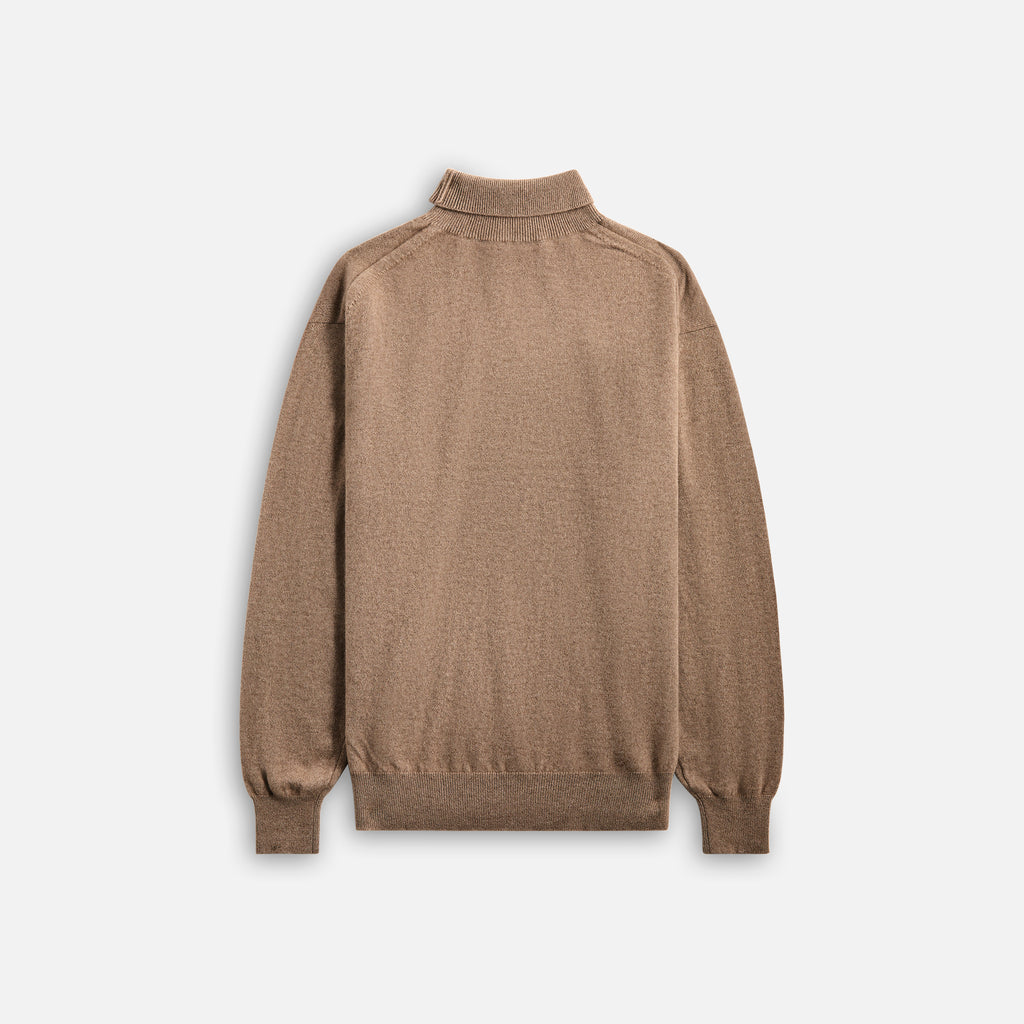 Auralee Baby Cashmere Knit Turtleneck - Natural Brown – Kith