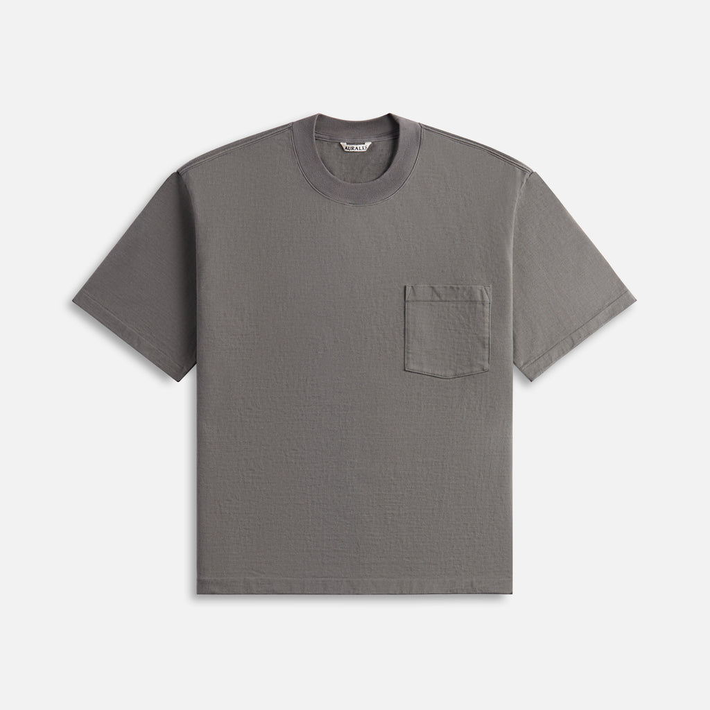 Auralee Stand-up Tee - Gray 3