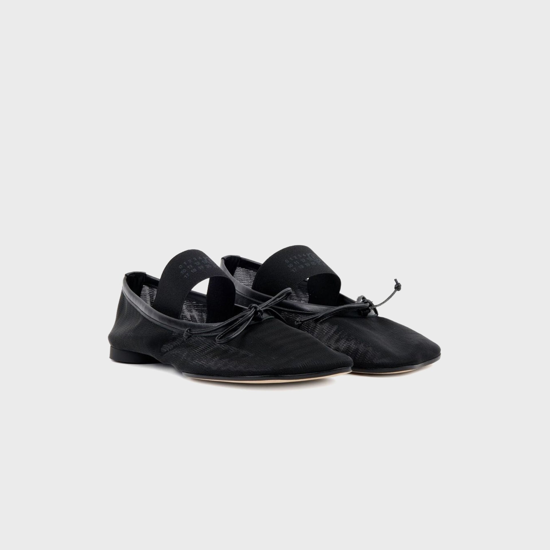 MM6 Maison Margiela Anatomic Numeric Ballerina - Black