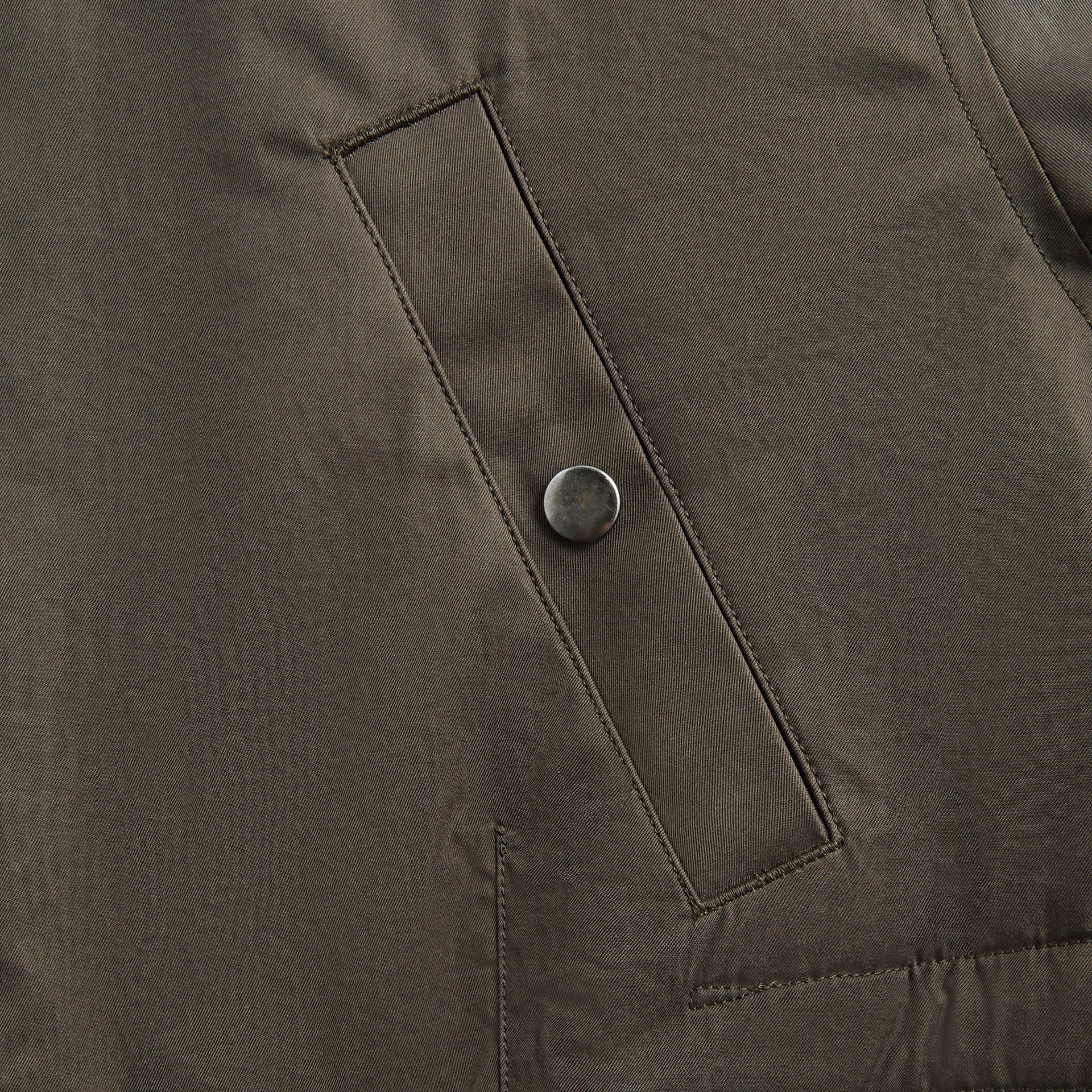 Auralee Washed Finx Cotton Gabardine Flight Blouson - Deep Olive