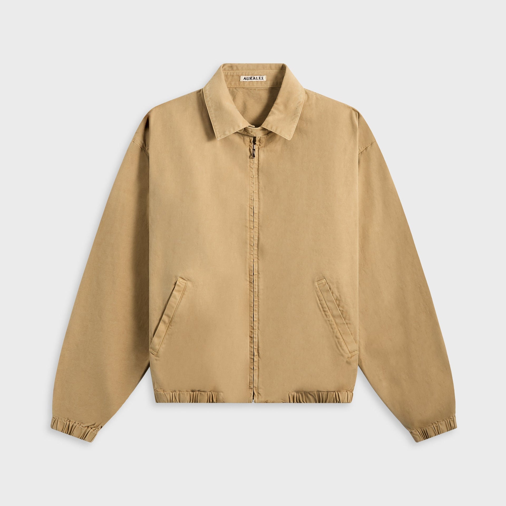 Auralee Product Dyed Finx Garbadine Swing Top in Dyed Beige