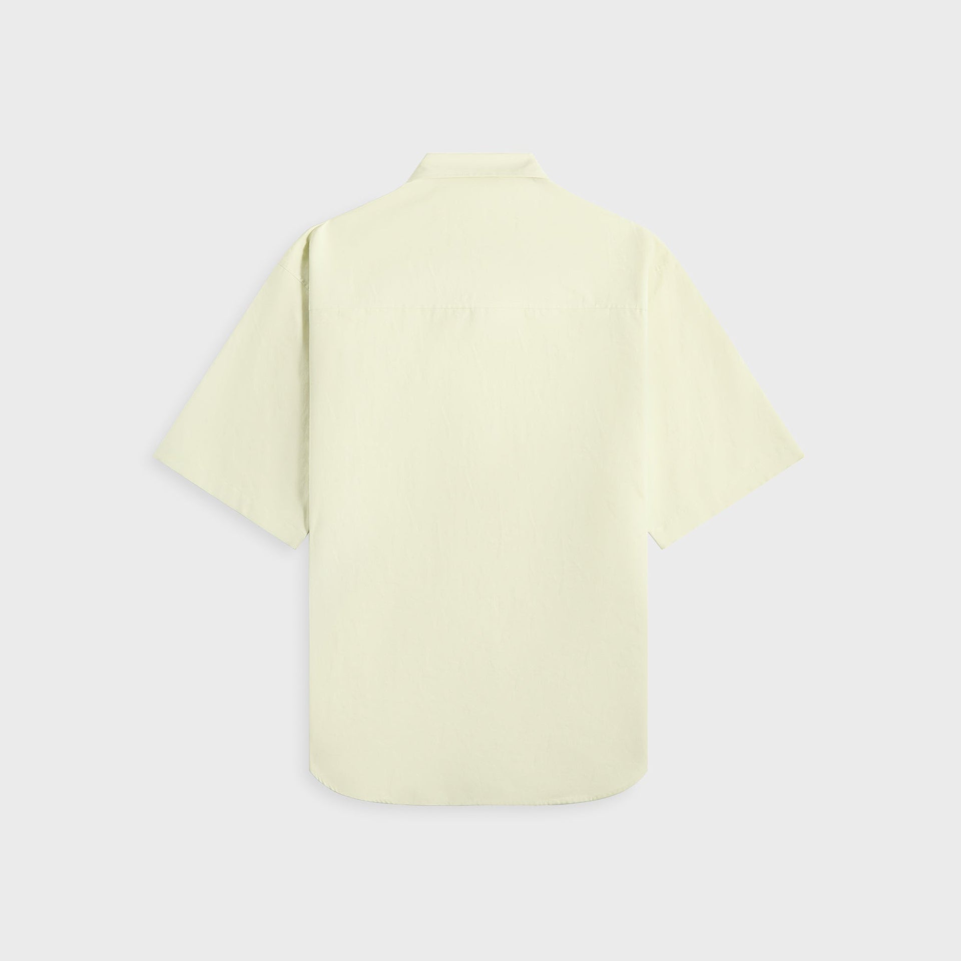 Auralee Washed Finx Twill Big Half Sleeved Shirt in Light Green