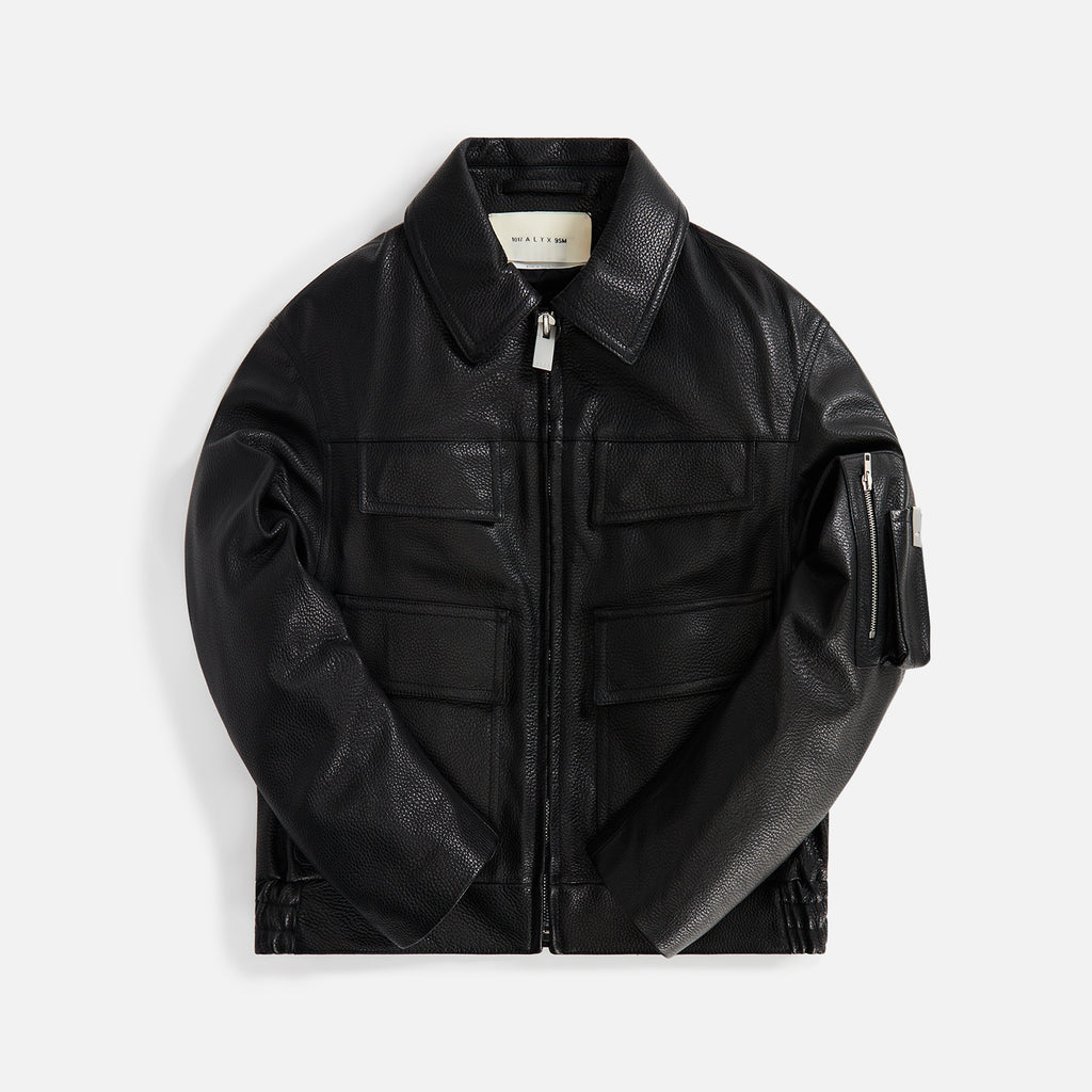 1017 Alyx 9SM Leather Police Jacket - Black – Kith