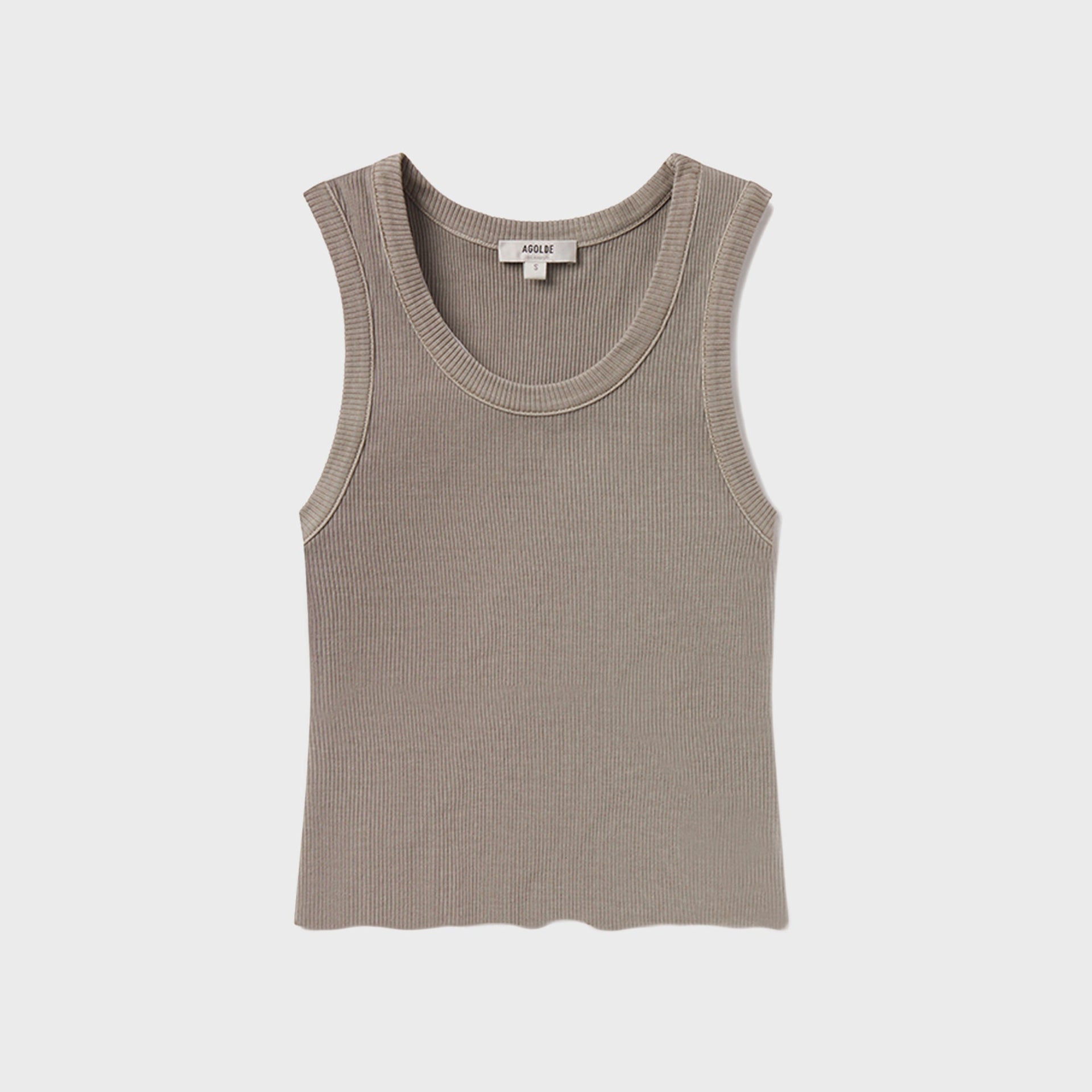 Agolde Shrunken Poppy Tank - Grove