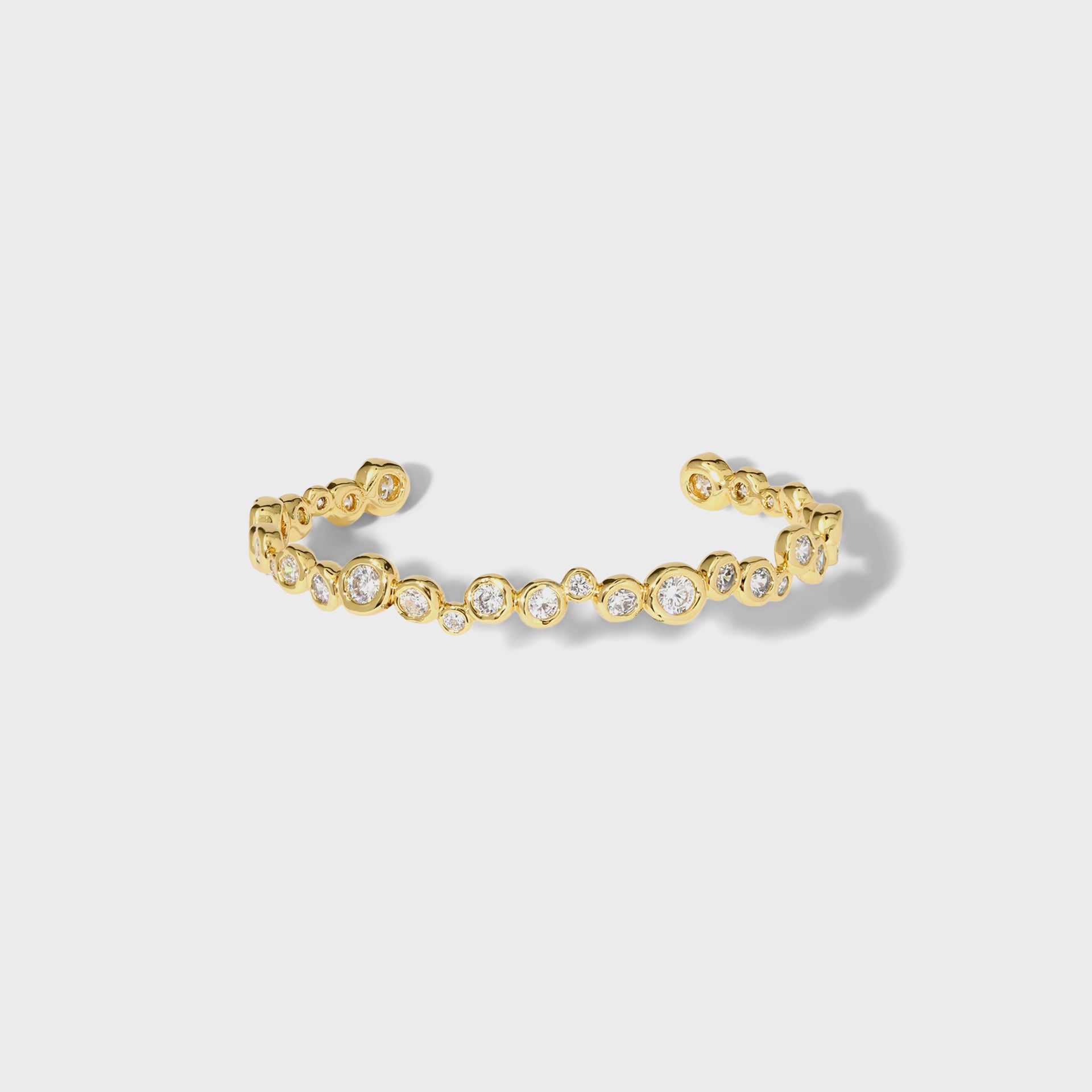 Alexis Bittar Asterales Gold CZ Skinny Cuff - Gold
