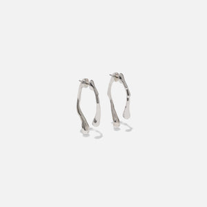 Alexis Bittar Drippy Front Back Post Earrings - Silver