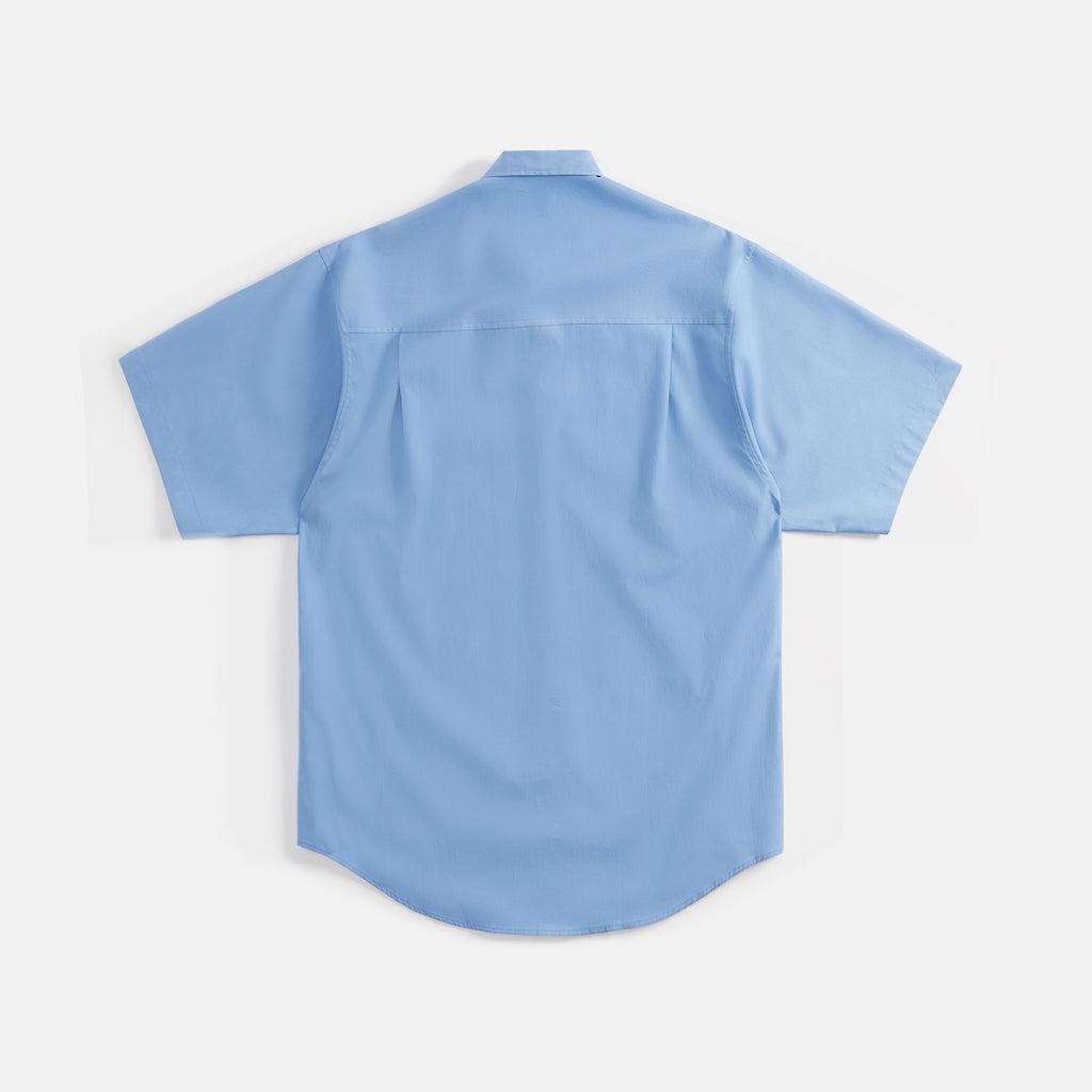 Auralee Washed Finx Twill Big Shirt - Blue – Kith