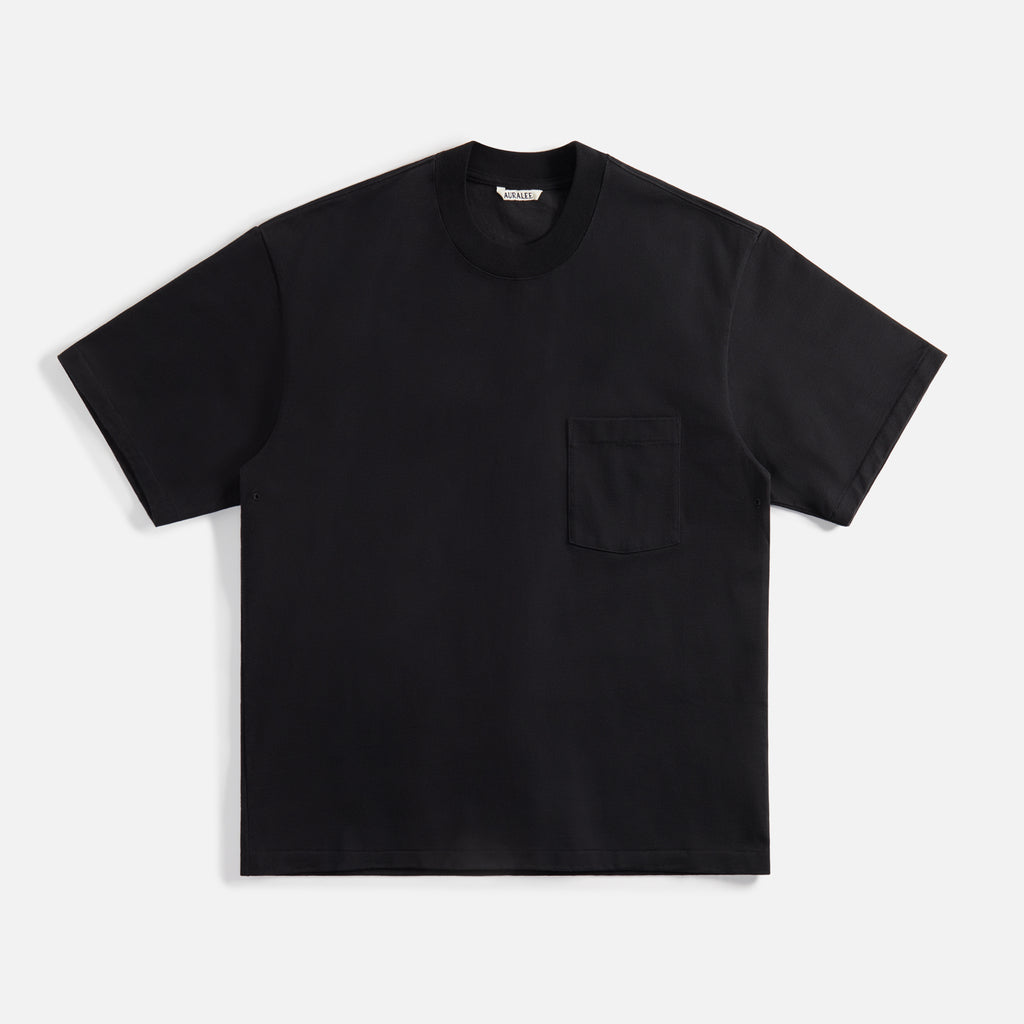 Auralee Stand-Up Tee - Black – Kith