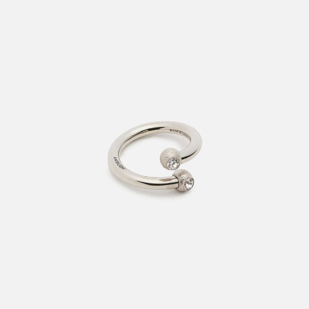 Ambush Small Barbell Ring - Silver