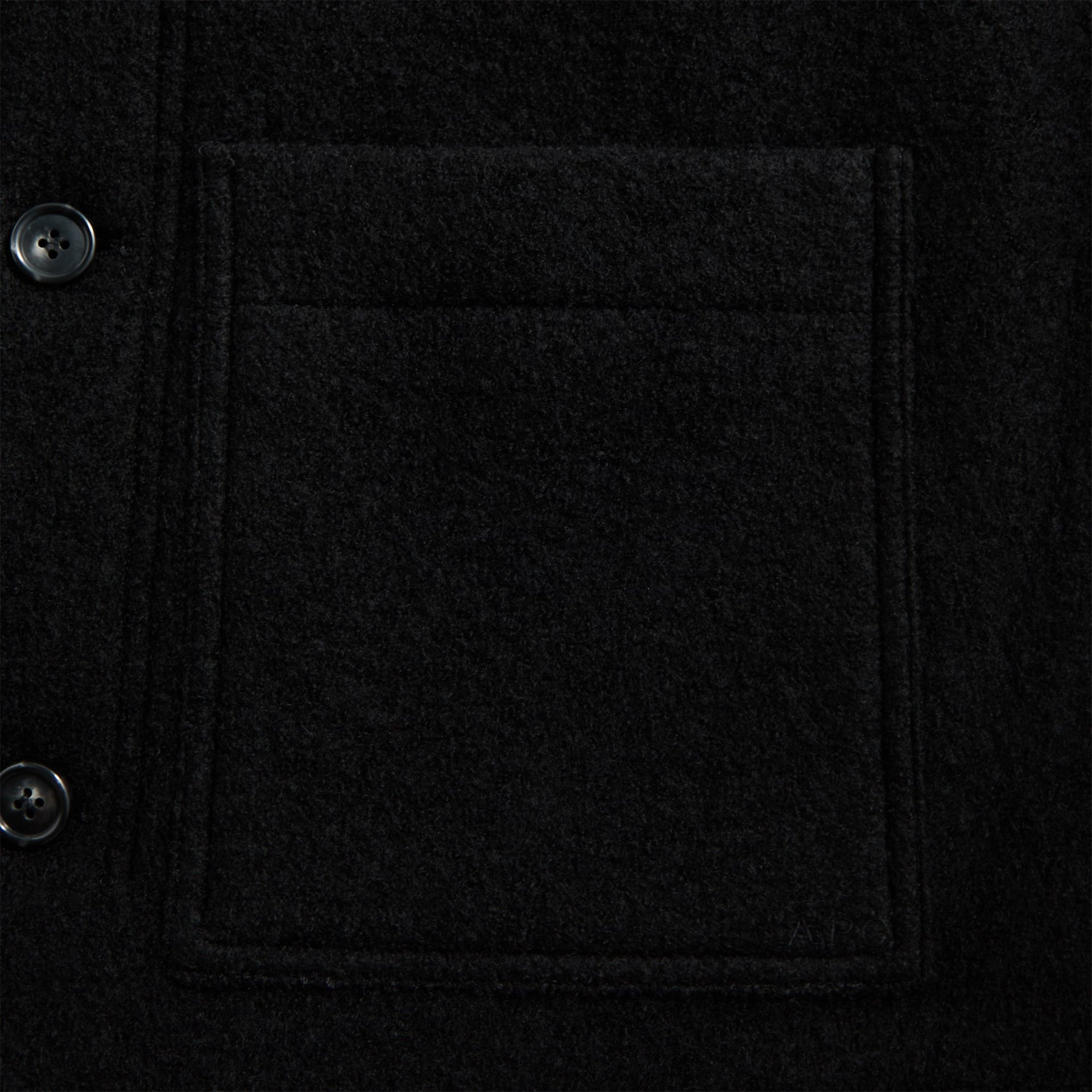 A.P.C. Veste Emile Logo Outerwear in Black
