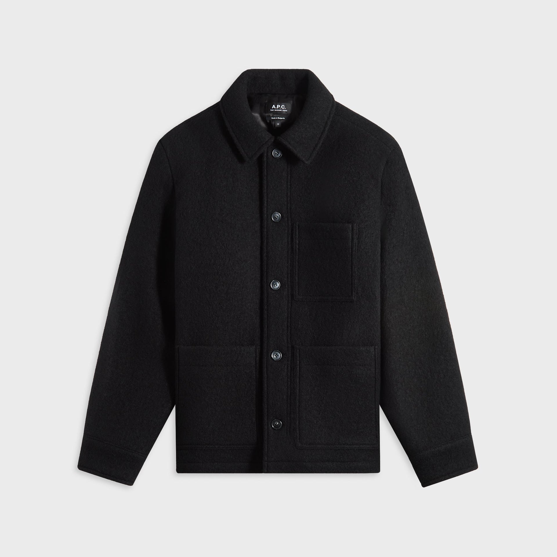 A.P.C. Veste Emile Logo Outerwear in Black