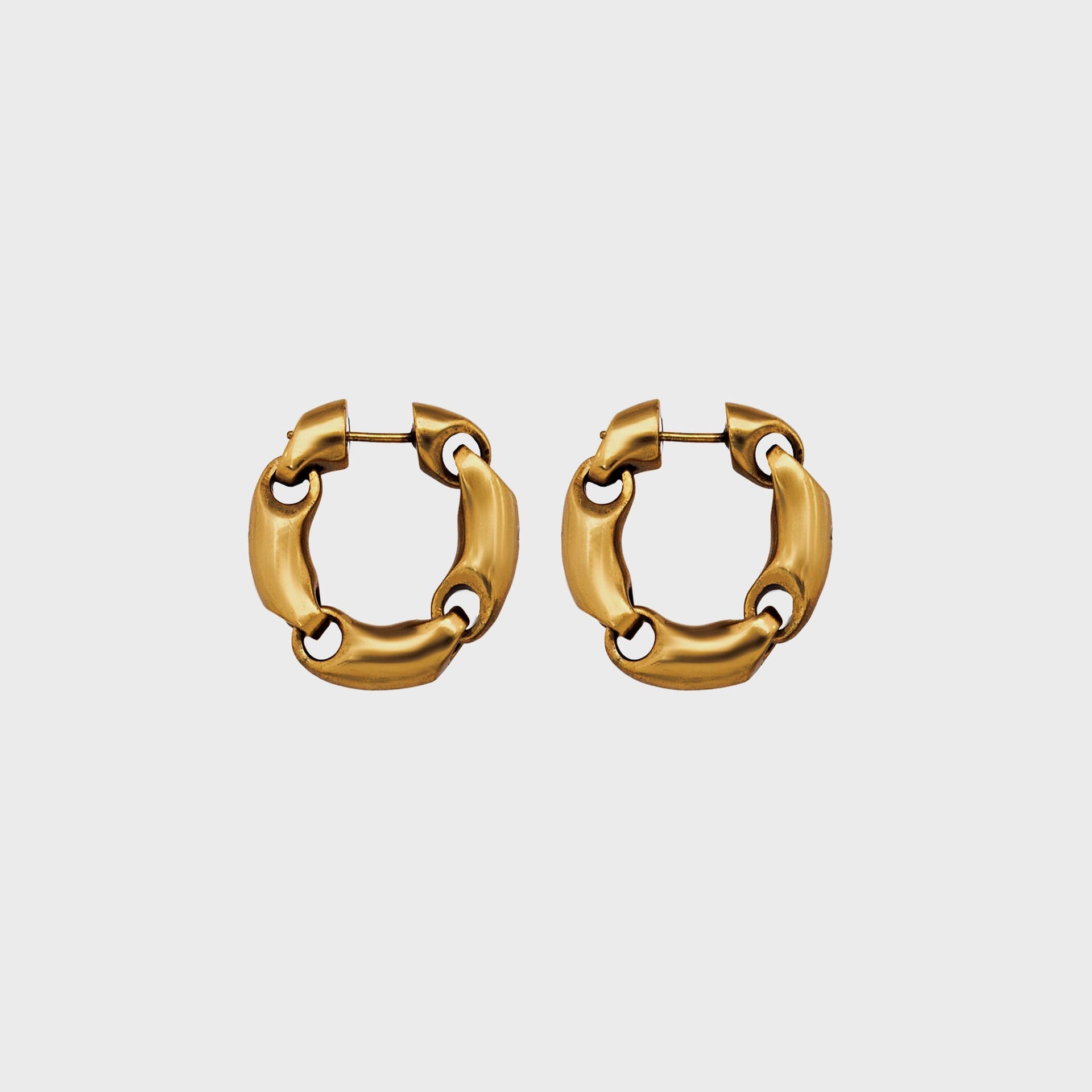 ARSN Favorite Mistake Hoops - Antiqued Gold