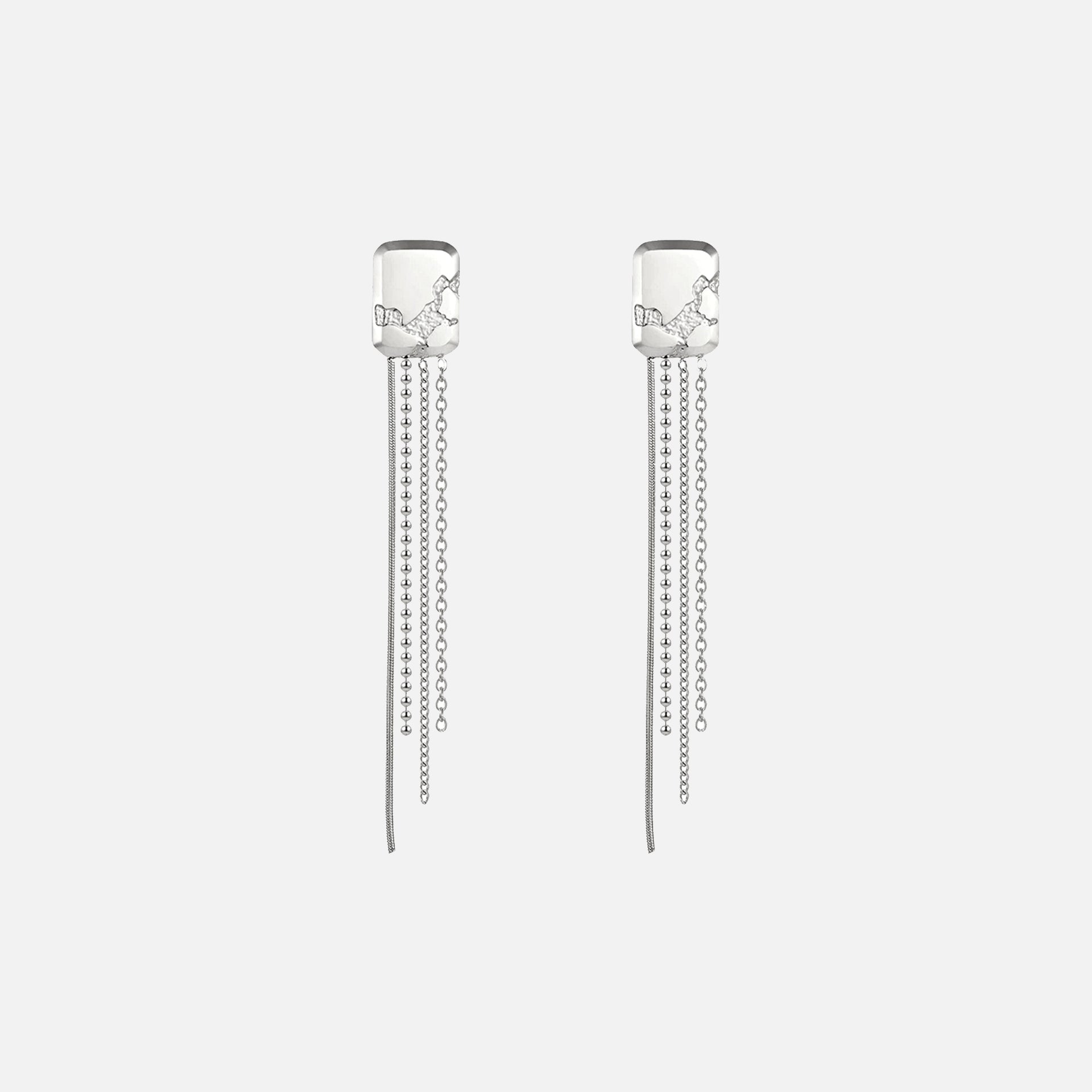 ARSN Stripped Down Earrings - Silver