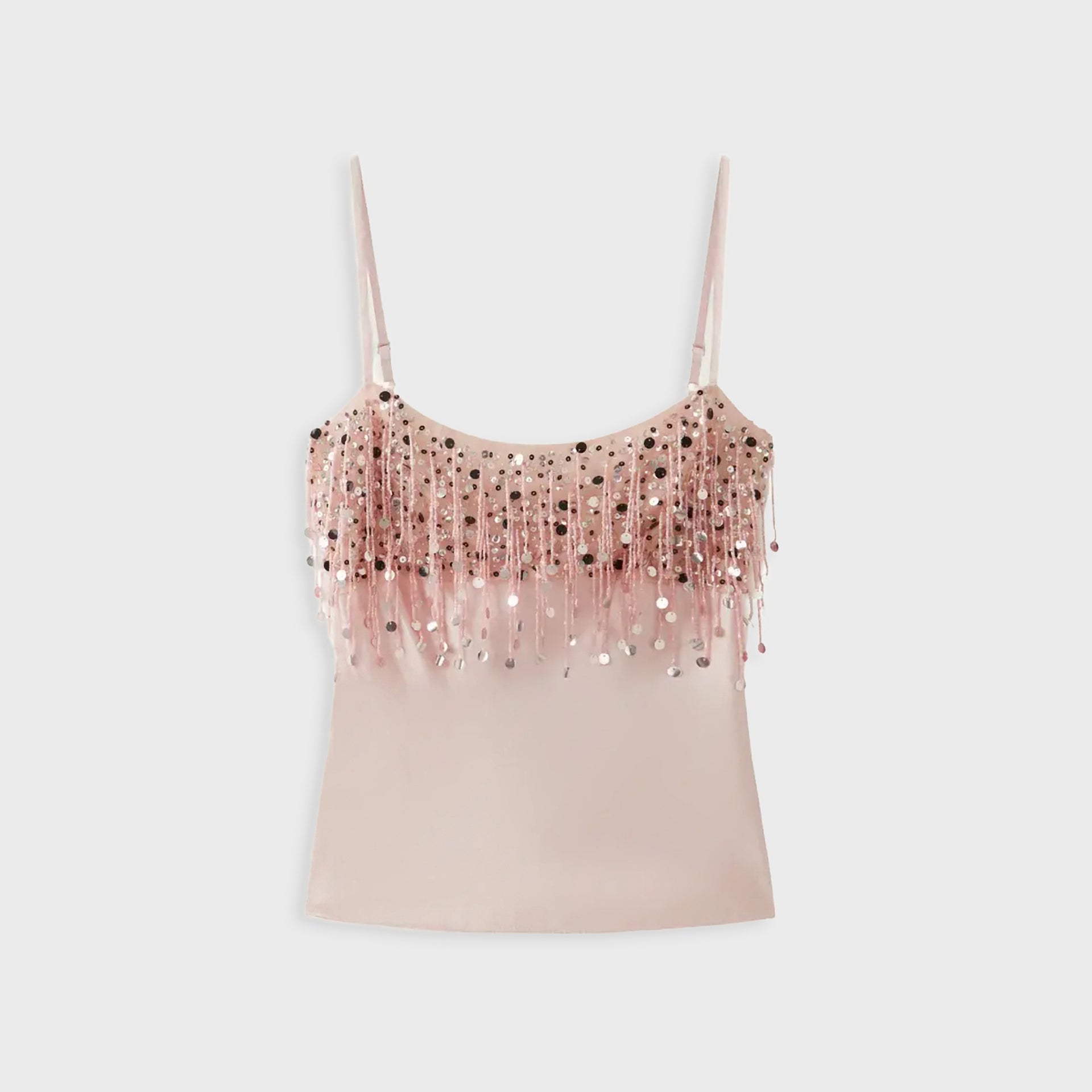 Asta Resort Yasmin Hand Beaded Tank - Blush Pink